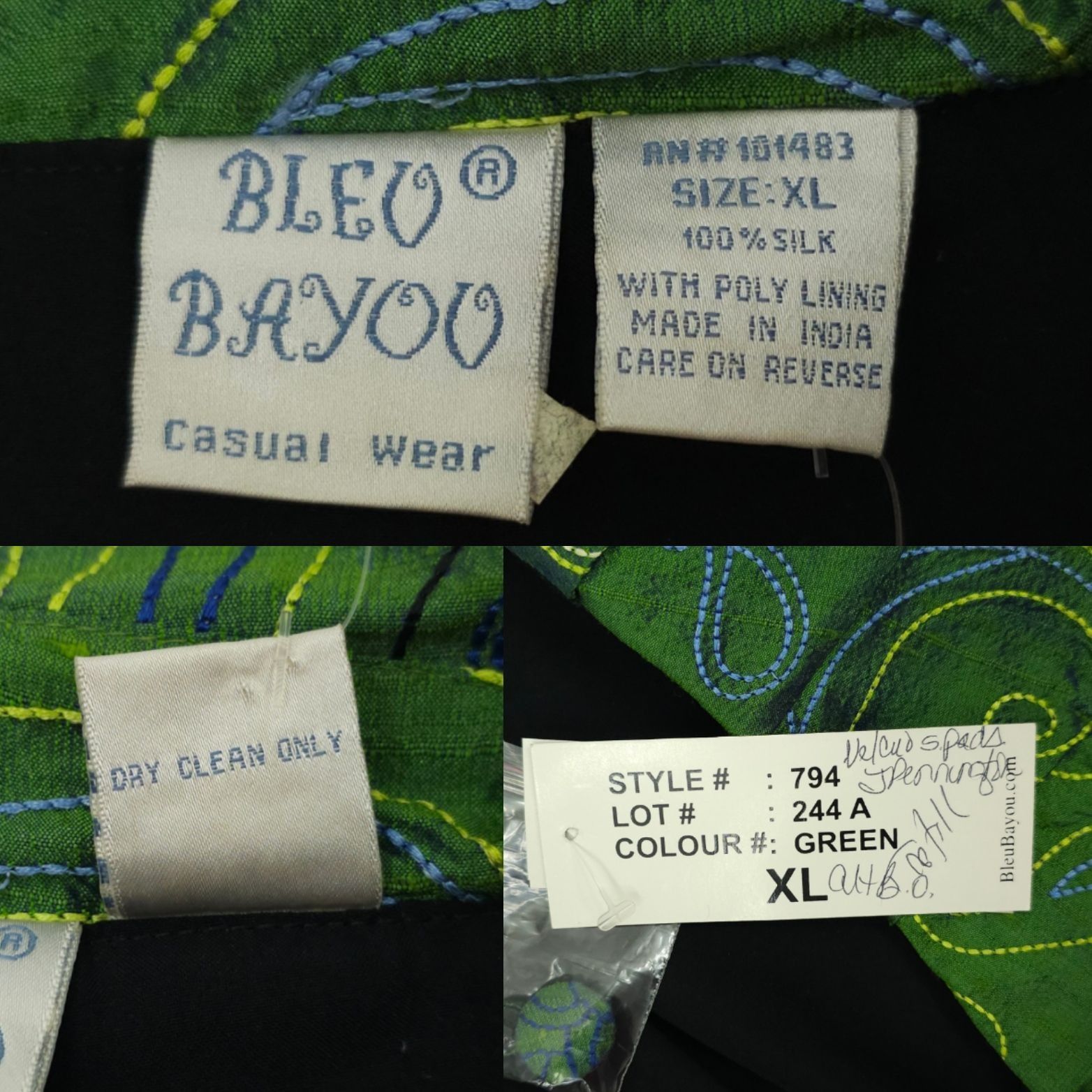 Other Bleu Bayou XL Paisley Silk Jacket Ruffle Lagenlook Fairycore Size XL / US 12-14 / IT 48-50 - 8 Thumbnail