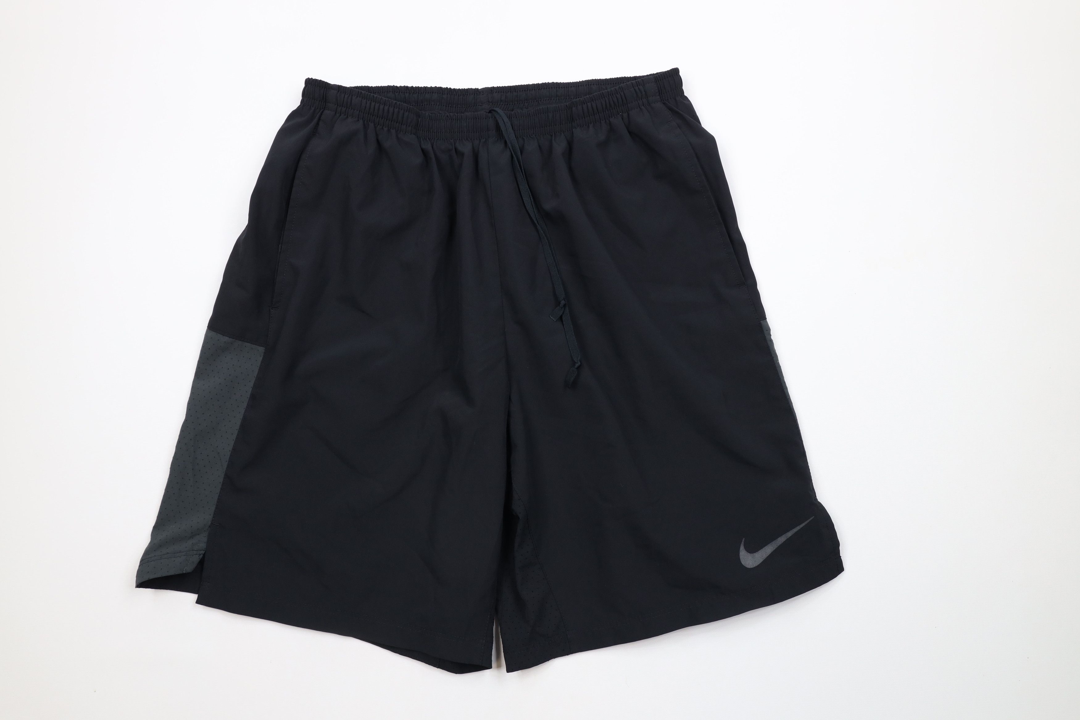 Nike × Vintage Vintage Nike Scott Reflective Swoosh Lined Above Knee Shorts Size US 34 / EU 50 - 1 Thumbnail