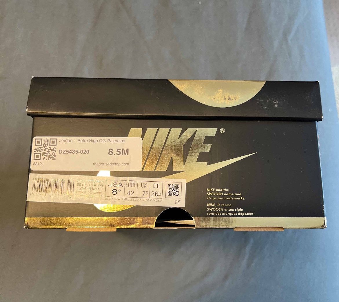 Jordan Brand × Nike Nike Air Jordan 1 Palomino Size 8.5 DZ5485 020 Size US 8.5 / EU 41-42 - 7 Thumbnail