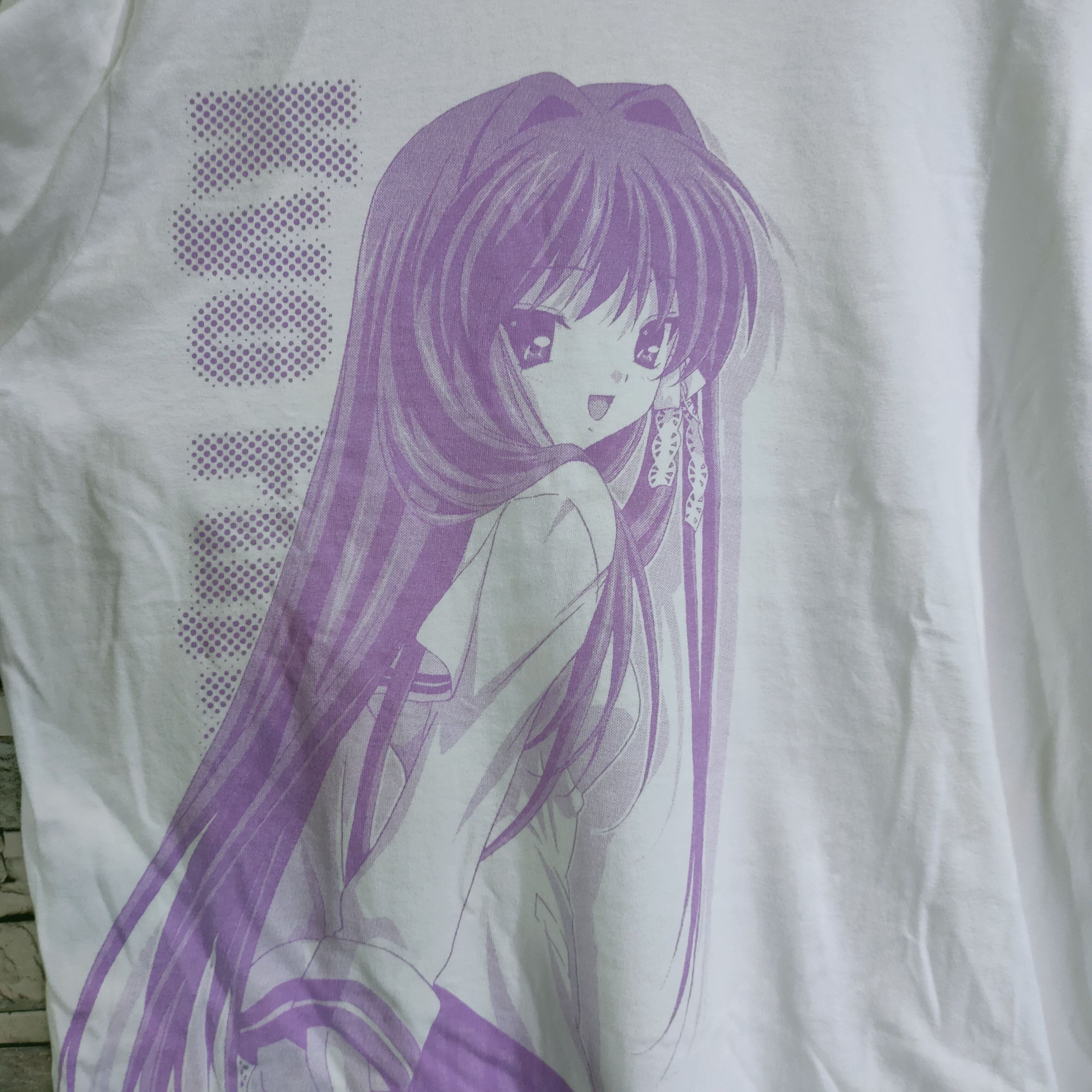 Anime × Vintage Very Rare Collection Anime Clannad char. Kyou Fujibayashi Size US XL / EU 56 / 4 - 3 Thumbnail