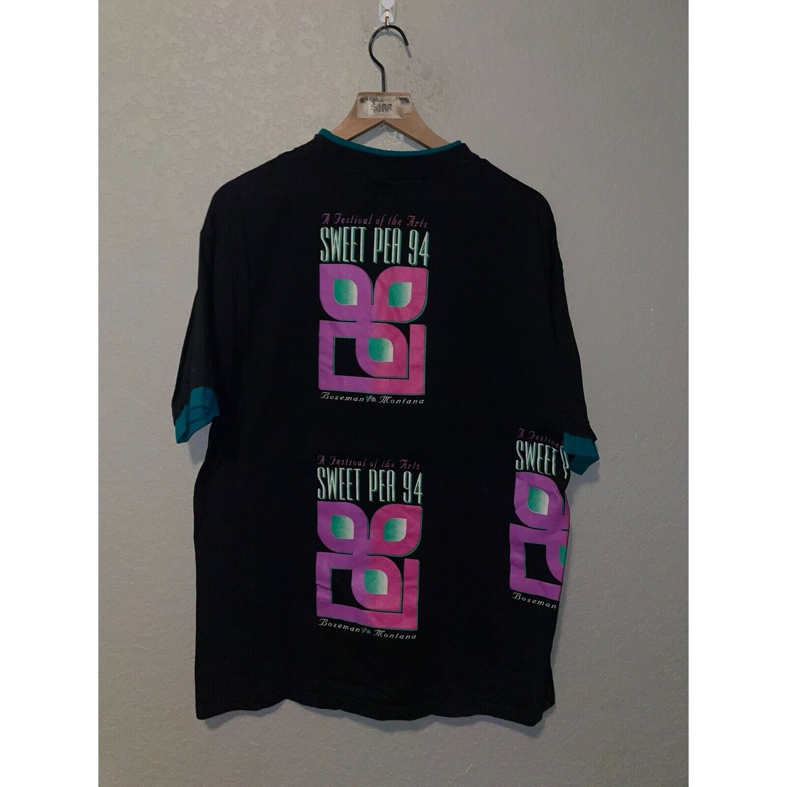 Vintage Vintage Test Print Shirt Sweet Pea 94 Western Black L Tee Size US L / EU 52-54 / 3 - 8 Thumbnail