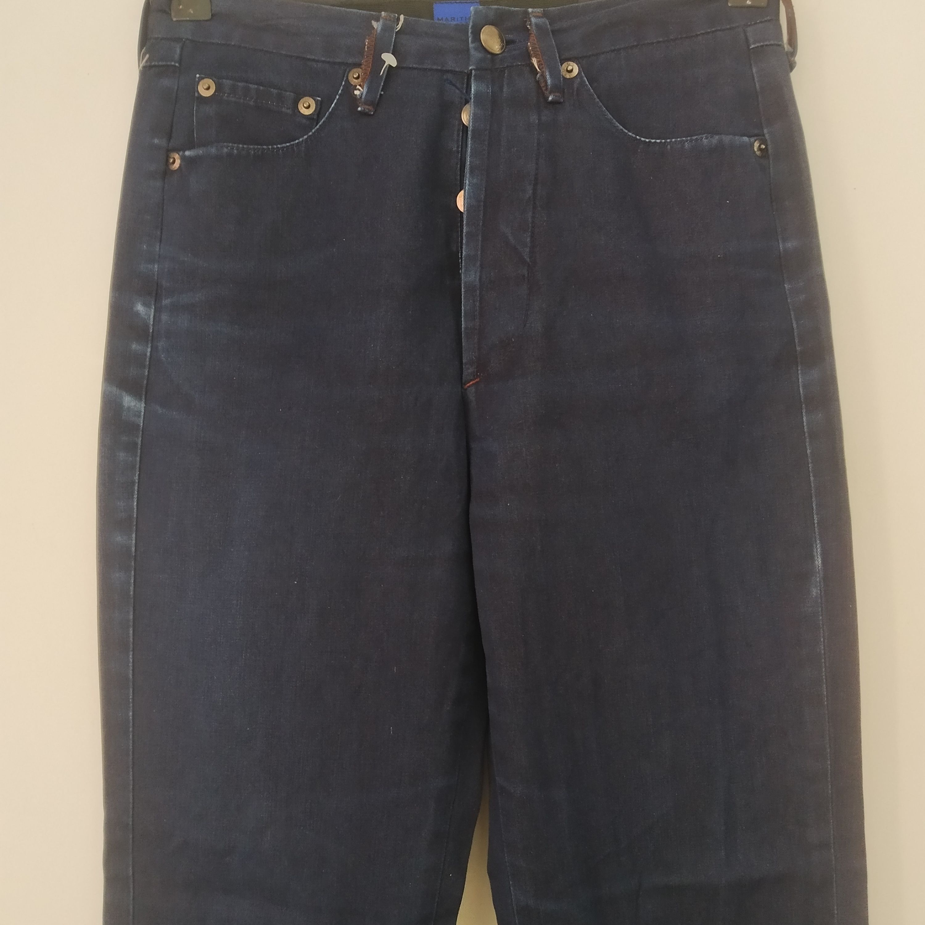 Japanese Brand Vintage Marithe Francois Girbaud Indigo Blue Japan Denim Size US 27 - 3 Thumbnail