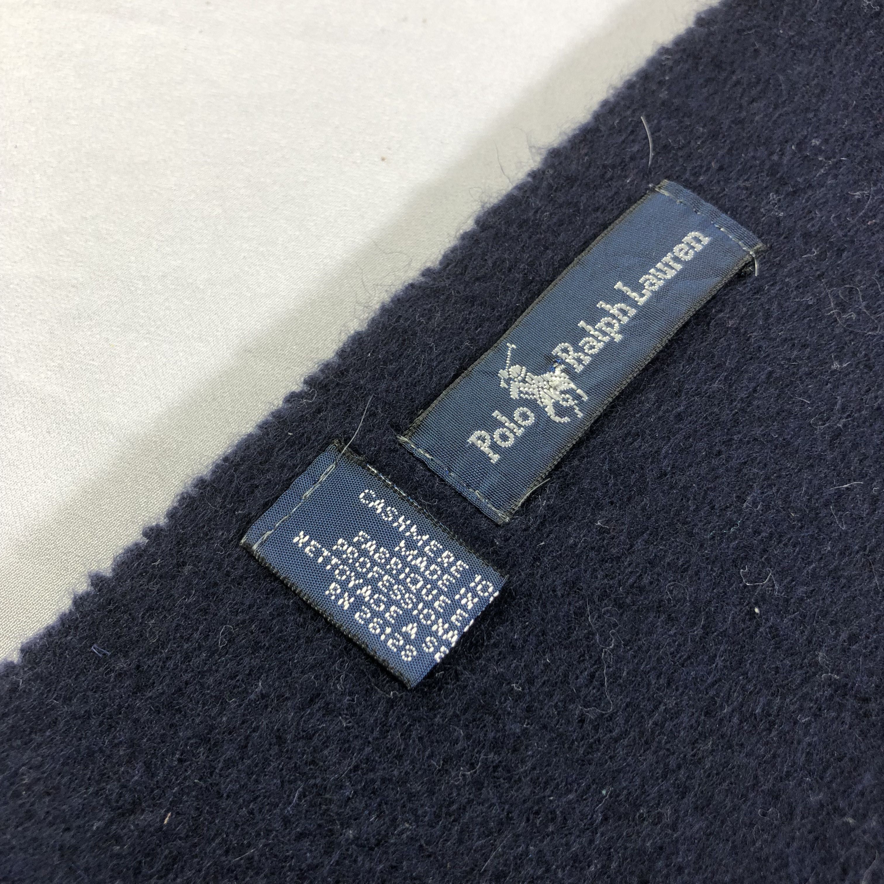 Polo Ralph Lauren Polo Ralph Lauren Plain Cashmere Scarf Muffler V1563 Size ONE SIZE - 5 Thumbnail