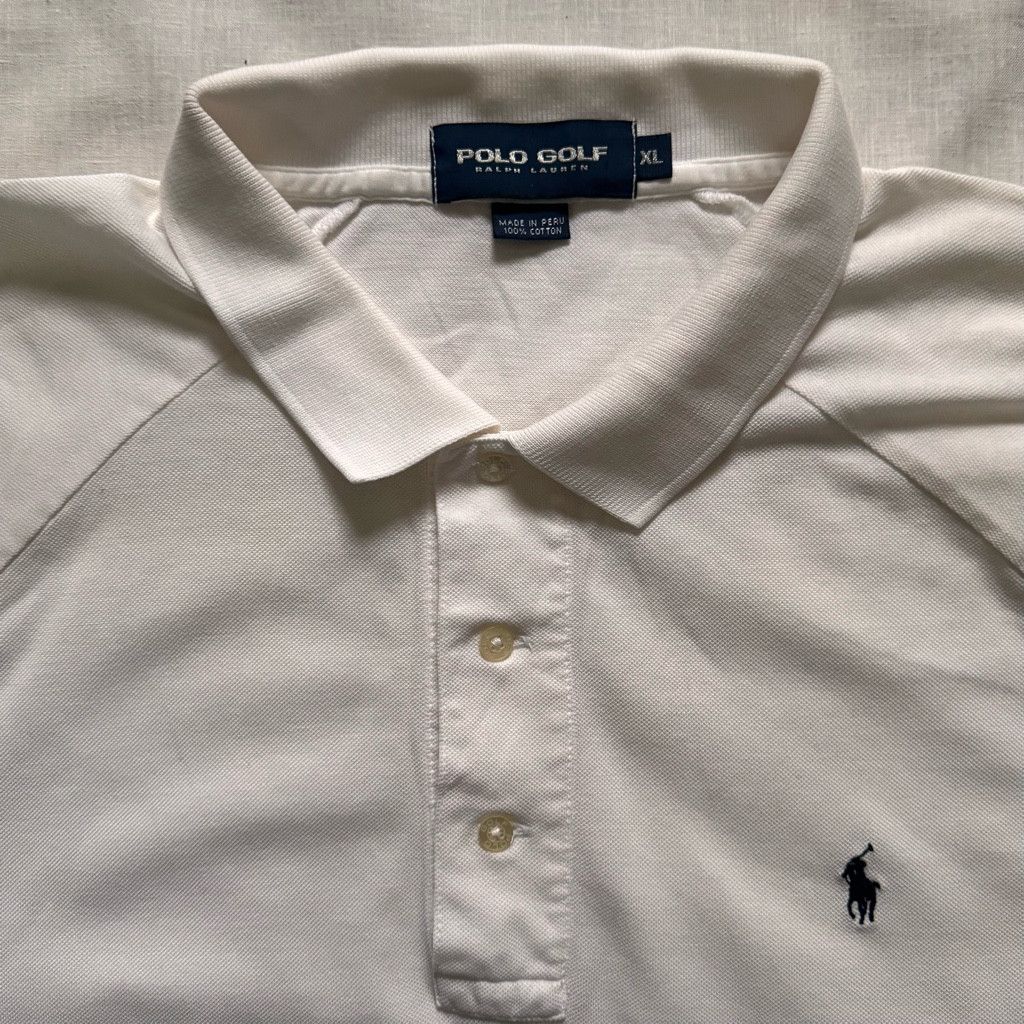 Ralph Lauren Ralph Lauren Polo Golf White Raglan Sleeve Mens XL Shirt Size US XL / EU 56 / 4 - 2 Thumbnail