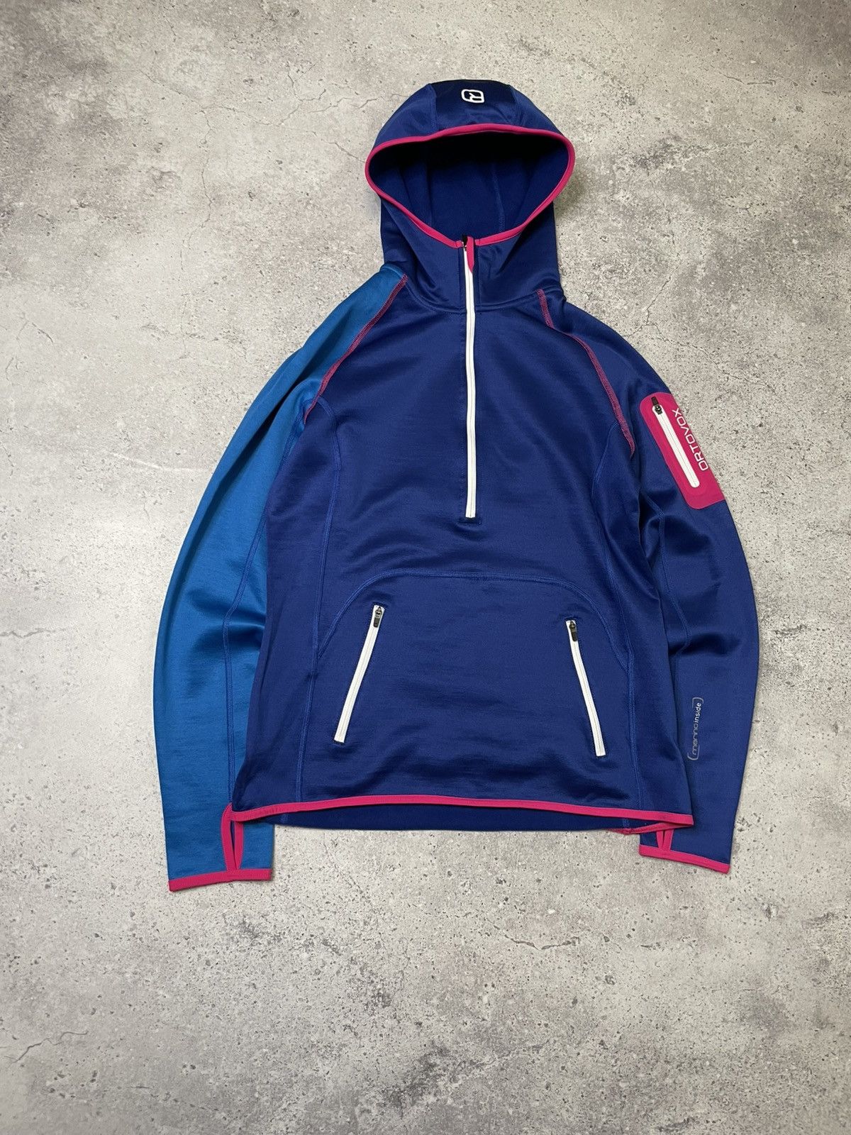 ORTOVOX Ortovox Merino Inside Zip Hooded Fleece Multicolor Jackef Size L / US 10 / IT 46 - 2 Thumbnail