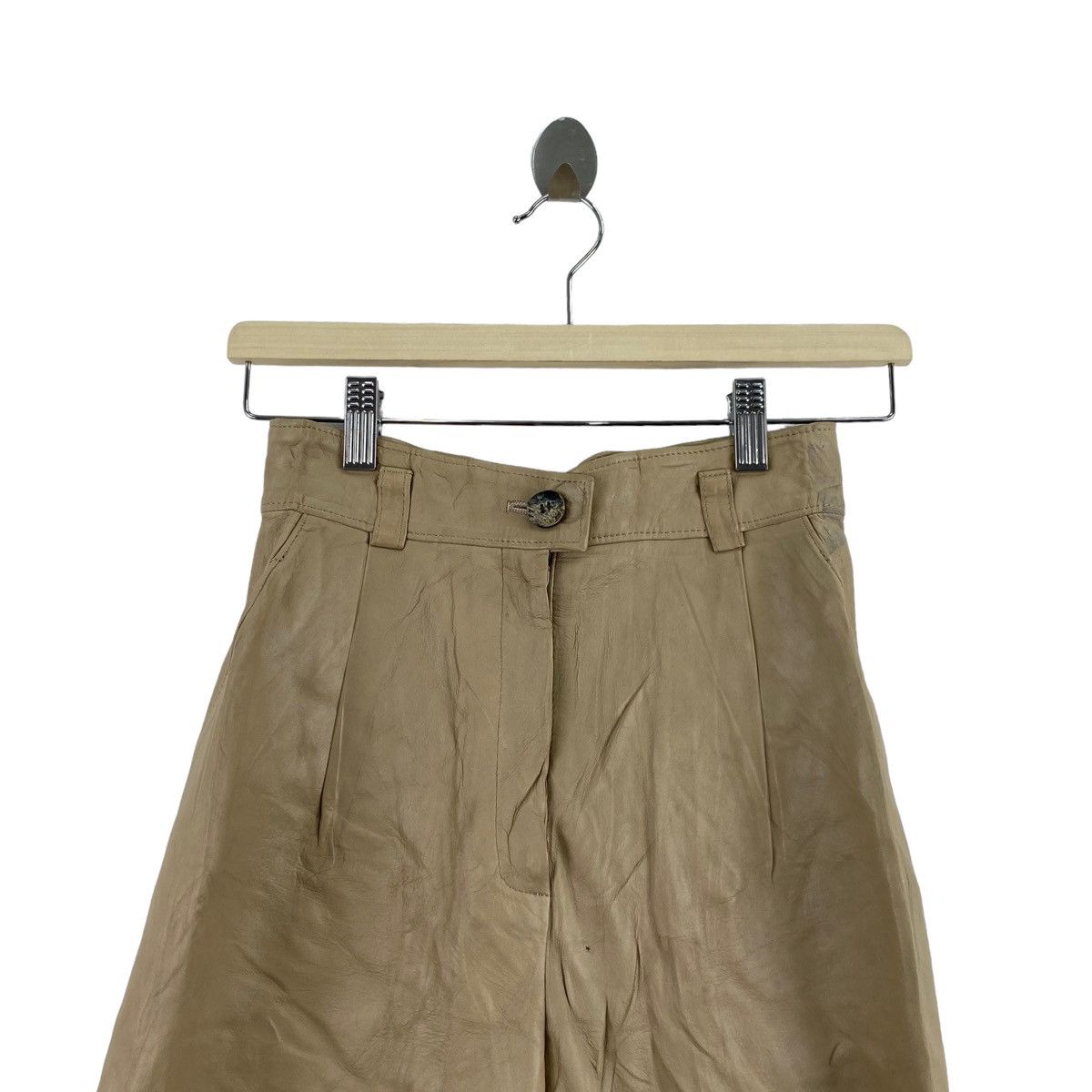 Other CHRISTIAN AUJARD Pret A Porter Japan Drop Crotch Leather Size 24" / US 00 / IT 34 - 2 Thumbnail