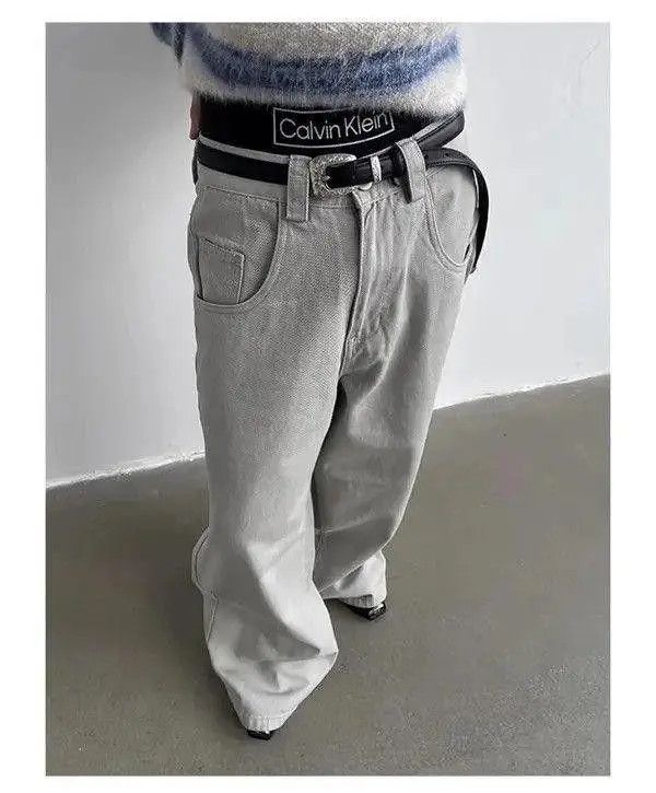 Jean Miyazaki x Hino Baggy Wide Leg Denim Jeans, Flared Jeans Size US 34 / EU 50 - 4 Thumbnail