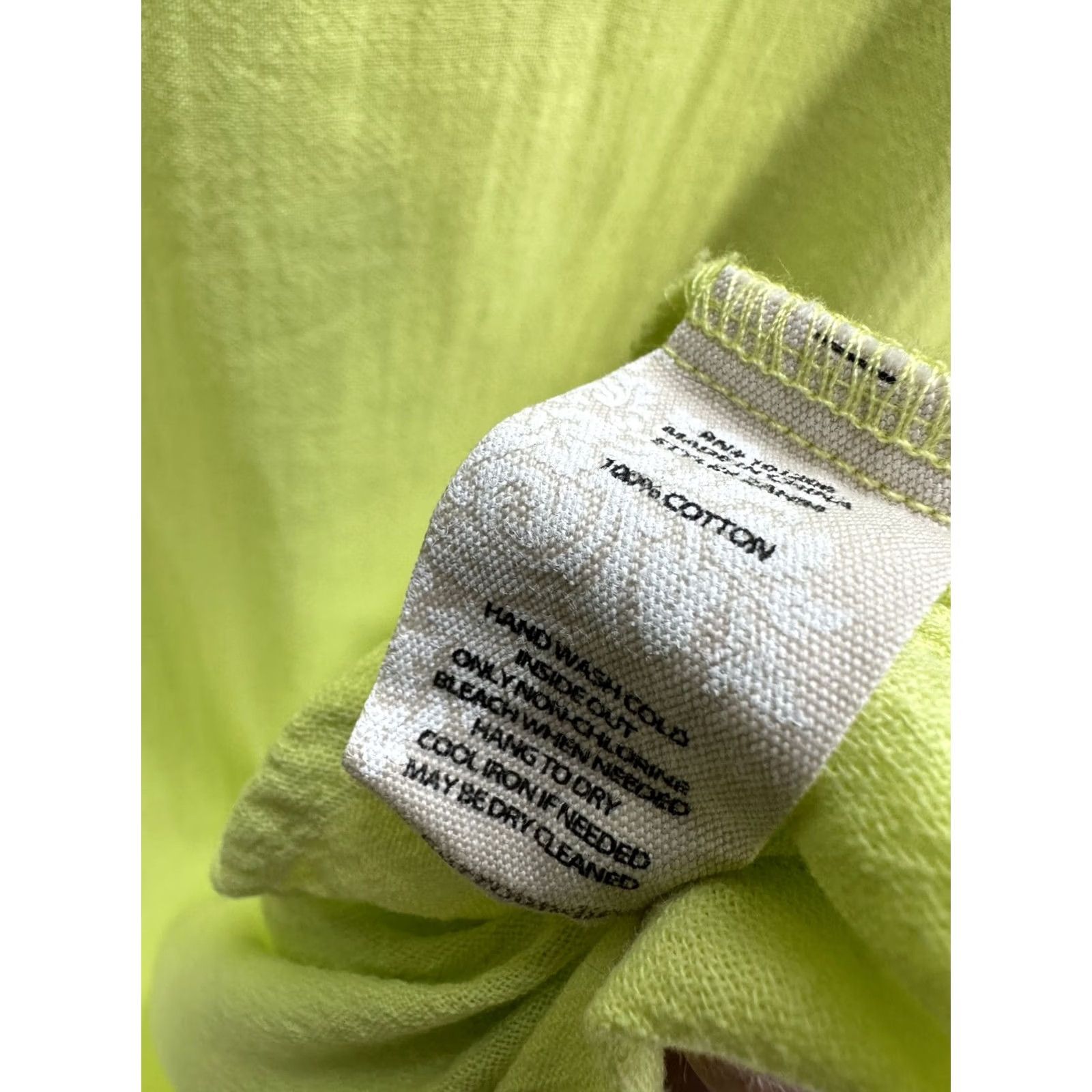 Soft Surroundings Soft Surroundings Lime Green T-Shirt Tunic Short Sleeve 100% Cotton Lightweight Size S Womens Size S / US 4 / IT 40 - 6 Thumbnail