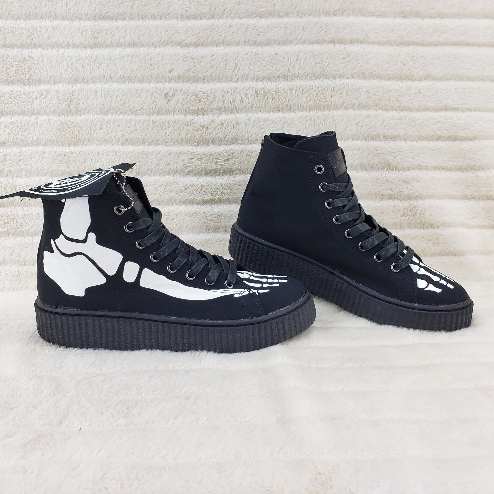 Demonia Cult DEMONIA Sneeker X RAY Skeleton Sneaker Goth Punk Mens Size US 13 / EU 46 - 3 Thumbnail