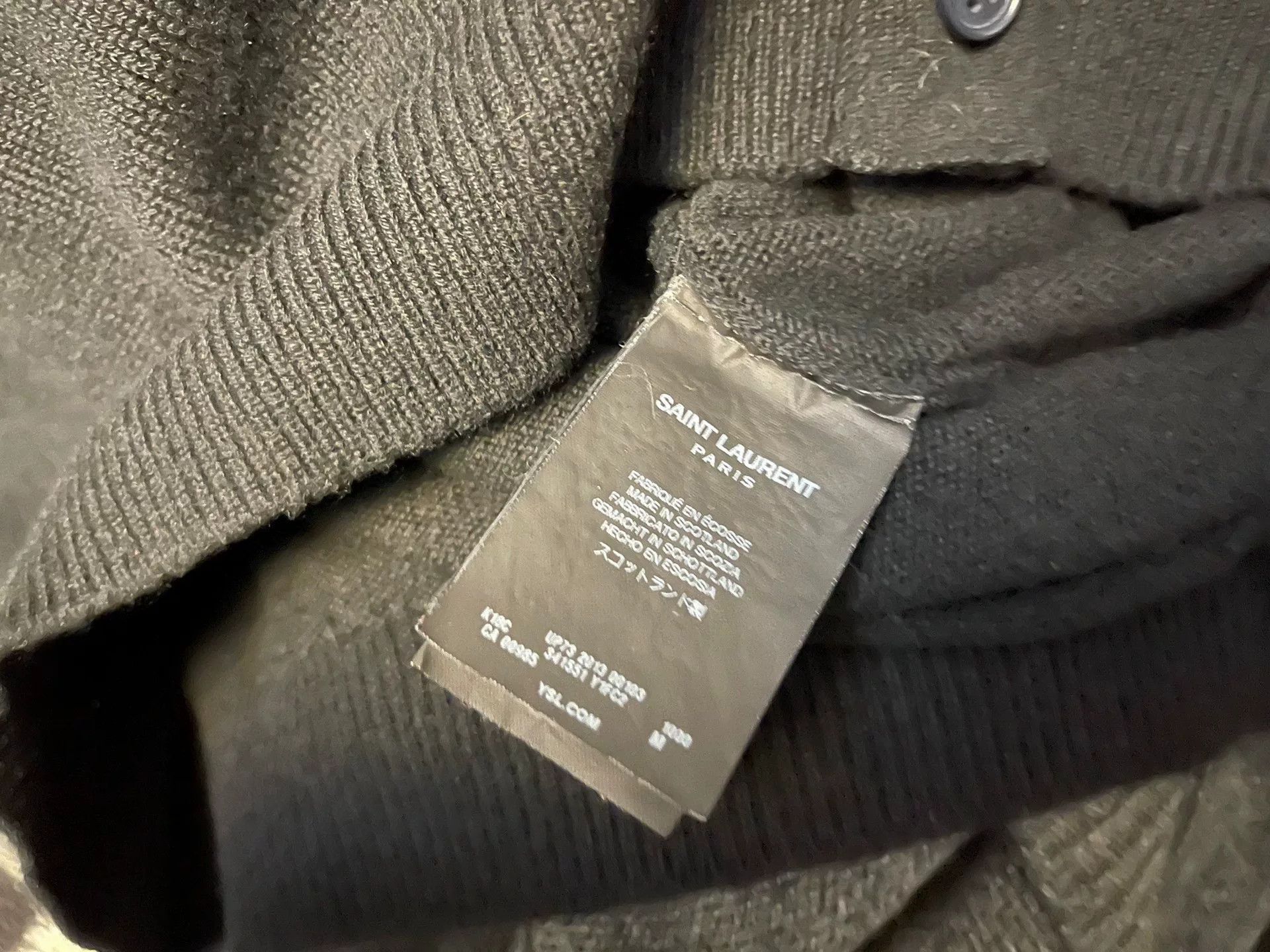 Saint Laurent Paris saint laurent oversized black hooded cardigan. Size US M / EU 48-50 / 2 - 3 Thumbnail