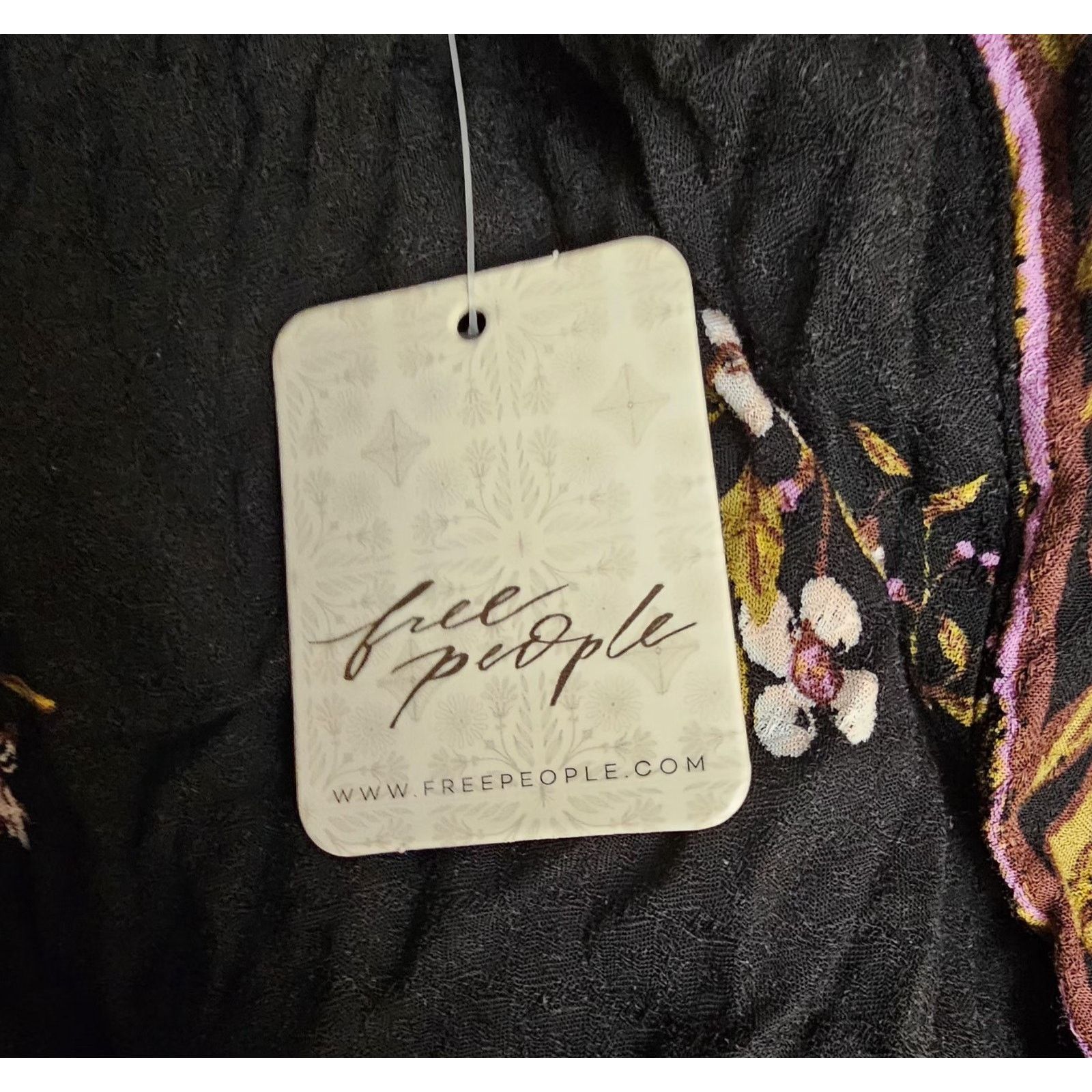 Free People Free People Nouveau Floral Lace Midi Black Motif Dress XS Size XS / US 0-2 / IT 36-38 - 5 Thumbnail