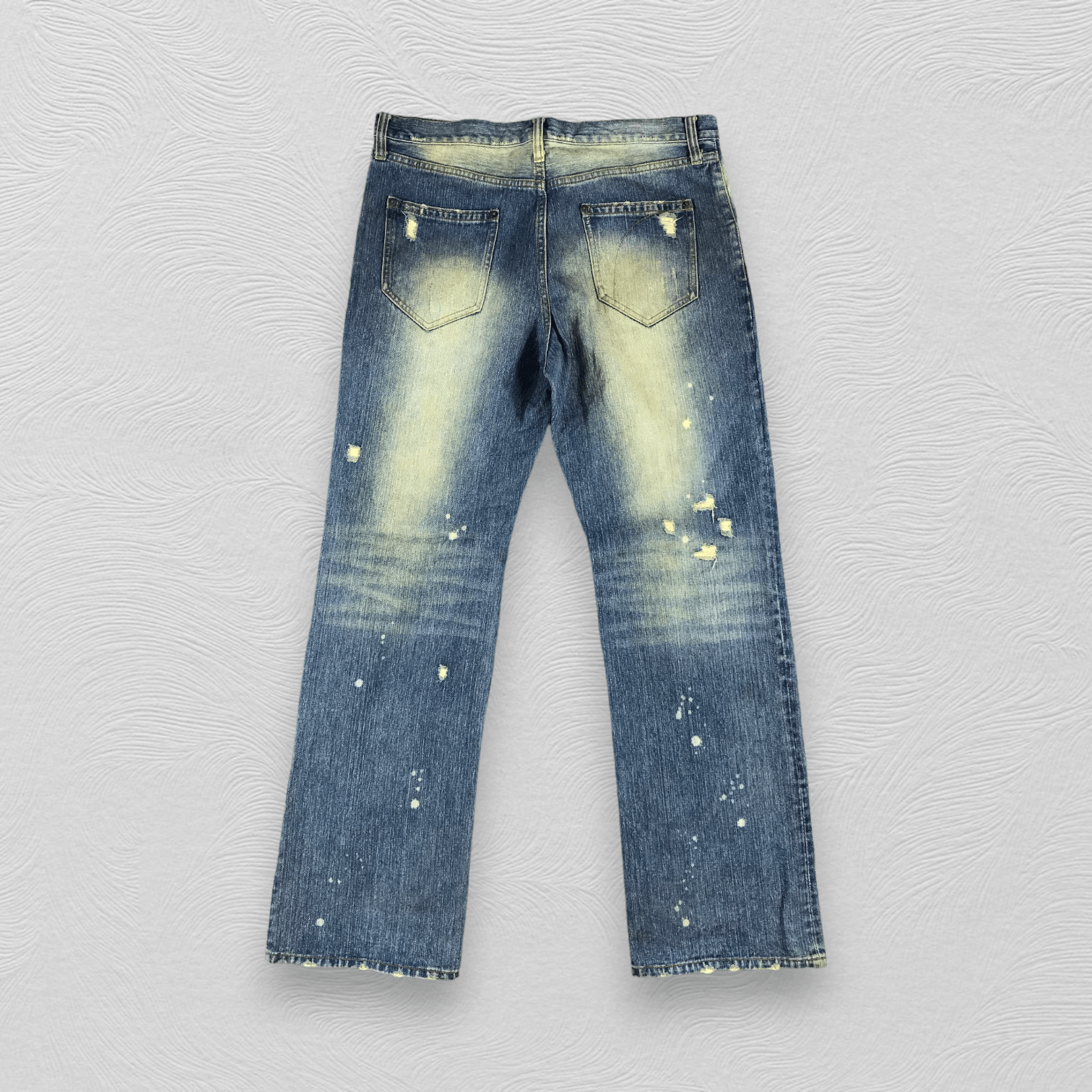 Japanese Brand Exhibitionist Jeans Distressed Denim KJ815 Size US 34 / EU 50 - 2 Thumbnail