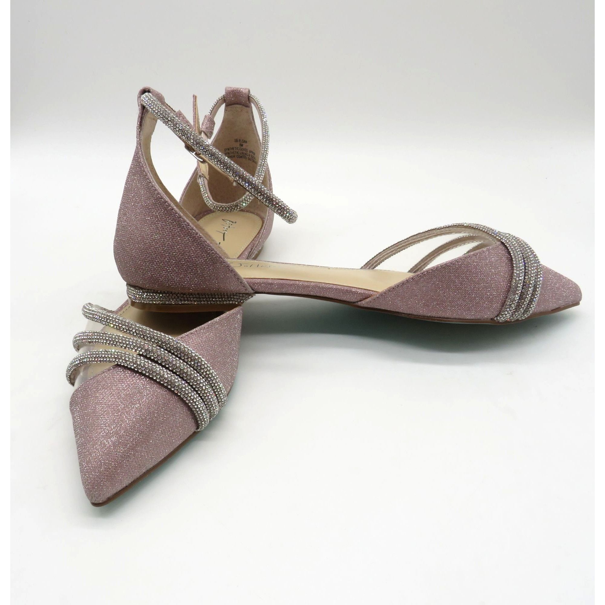 Betsey Johnson Betsey Johnson SB-Elsah Blush Pointed Toe Flats Rhinestone S Size US 8 / IT 38 - 5 Thumbnail
