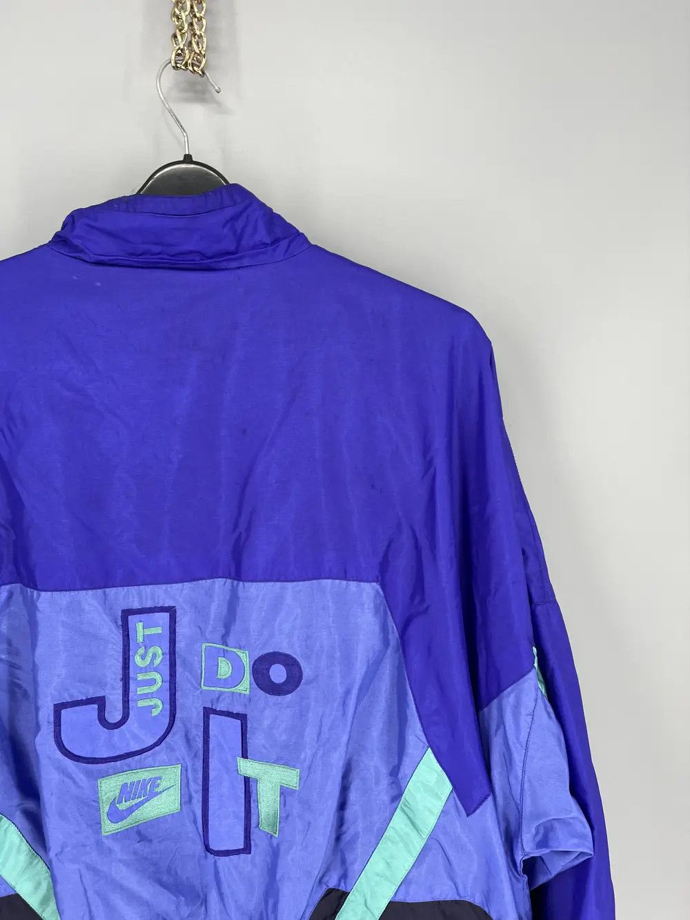 Vintage 80s Vintage Nike Just do it Nylon Track Top Jacket Size US XXL / EU 58 / 5 - 13 Thumbnail
