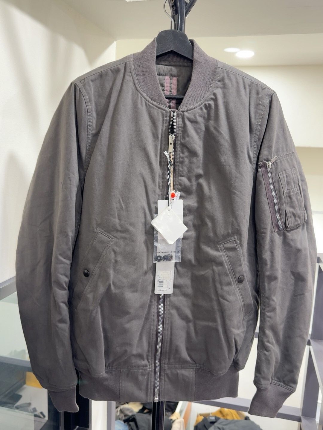Rick Owens Drkshdw Rick Owens DRKSHDW MA-1 Flight Jacket Size US S / EU 44-46 / 1 - 1 Thumbnail