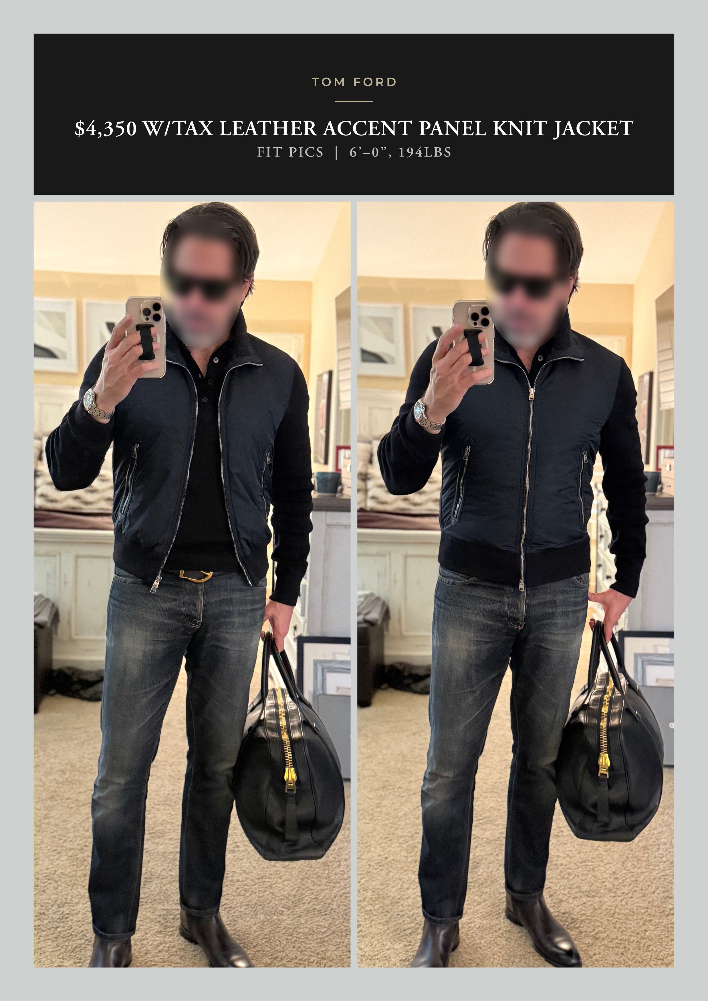 Tom Ford Best Dressed Rare $4,350 w/tax TOM FORD Panel Knit Jacket Size US M / EU 48-50 / 2 - 10 Thumbnail