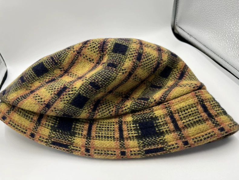 Vivienne Westwood Vivienne Westwood Yellow checkered newsboy cap, 100% wool Size ONE SIZE - 3 Thumbnail