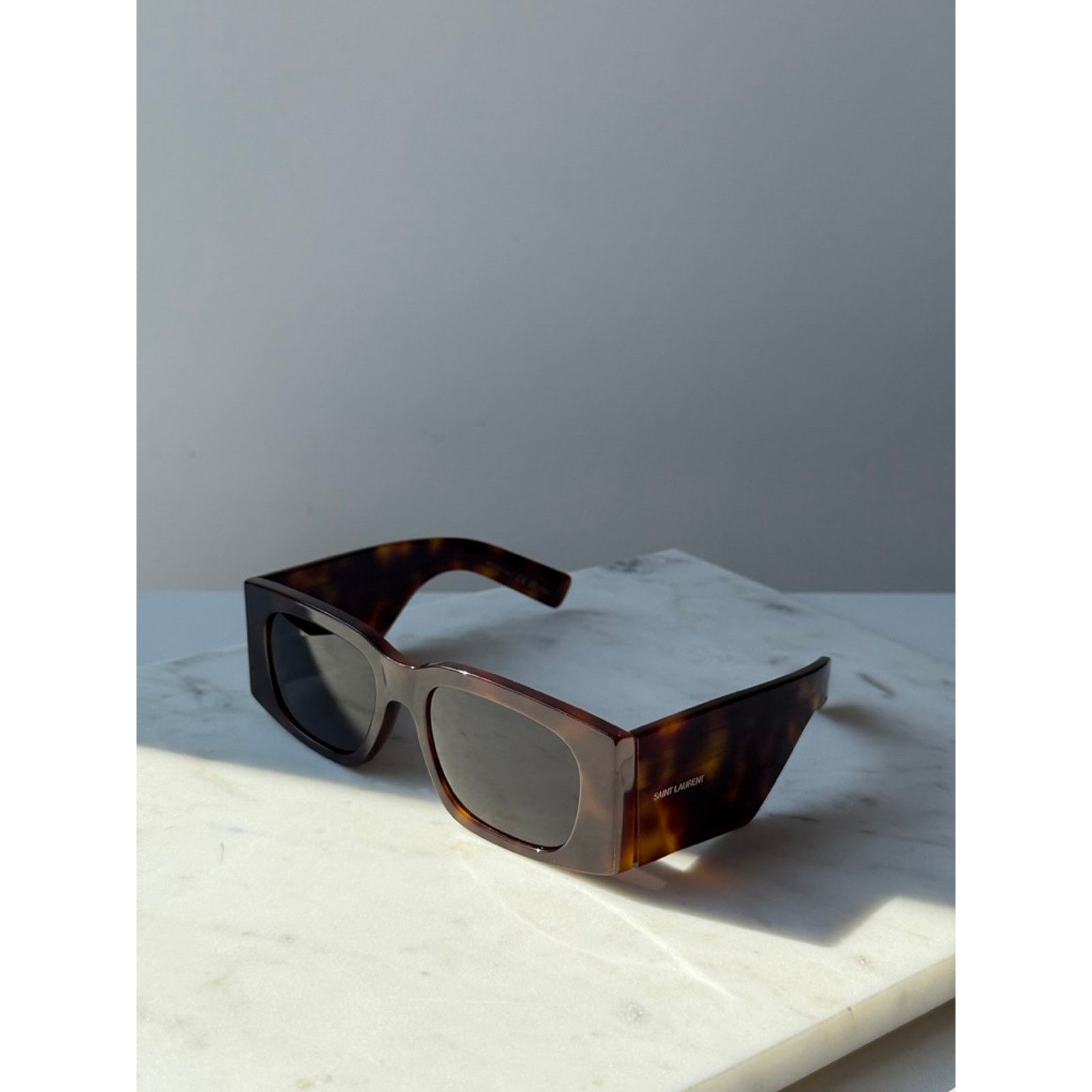 Saint Laurent Paris NEW Saint Laurent SL654 Sunglasses in Havana Brown $545 Size ONE SIZE - 4 Thumbnail