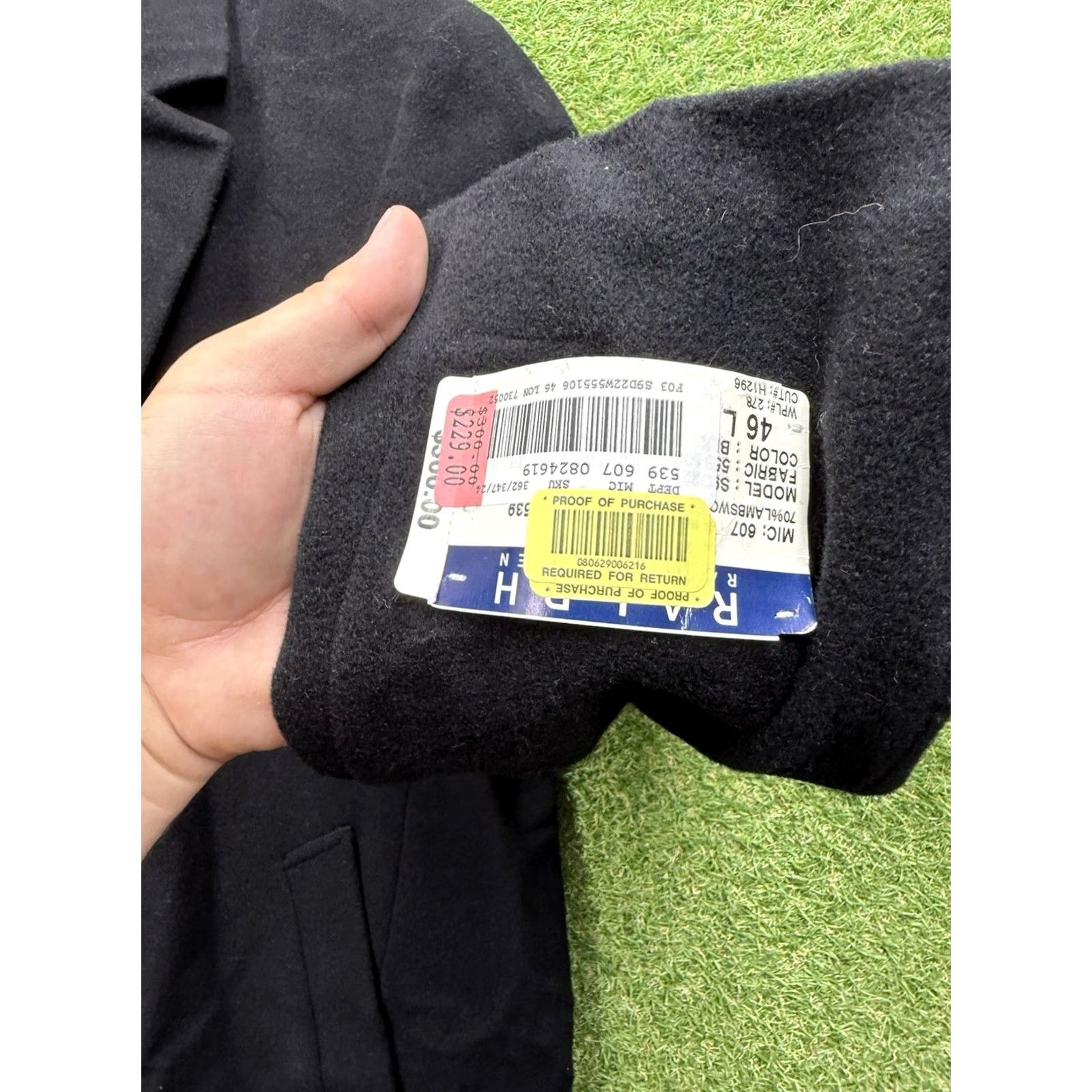 Ralph Lauren Lauren Ralph Lauren Trench Coat Mens 46L Black Wool NEW Size US S / EU 44-46 / 1 - 4 Thumbnail