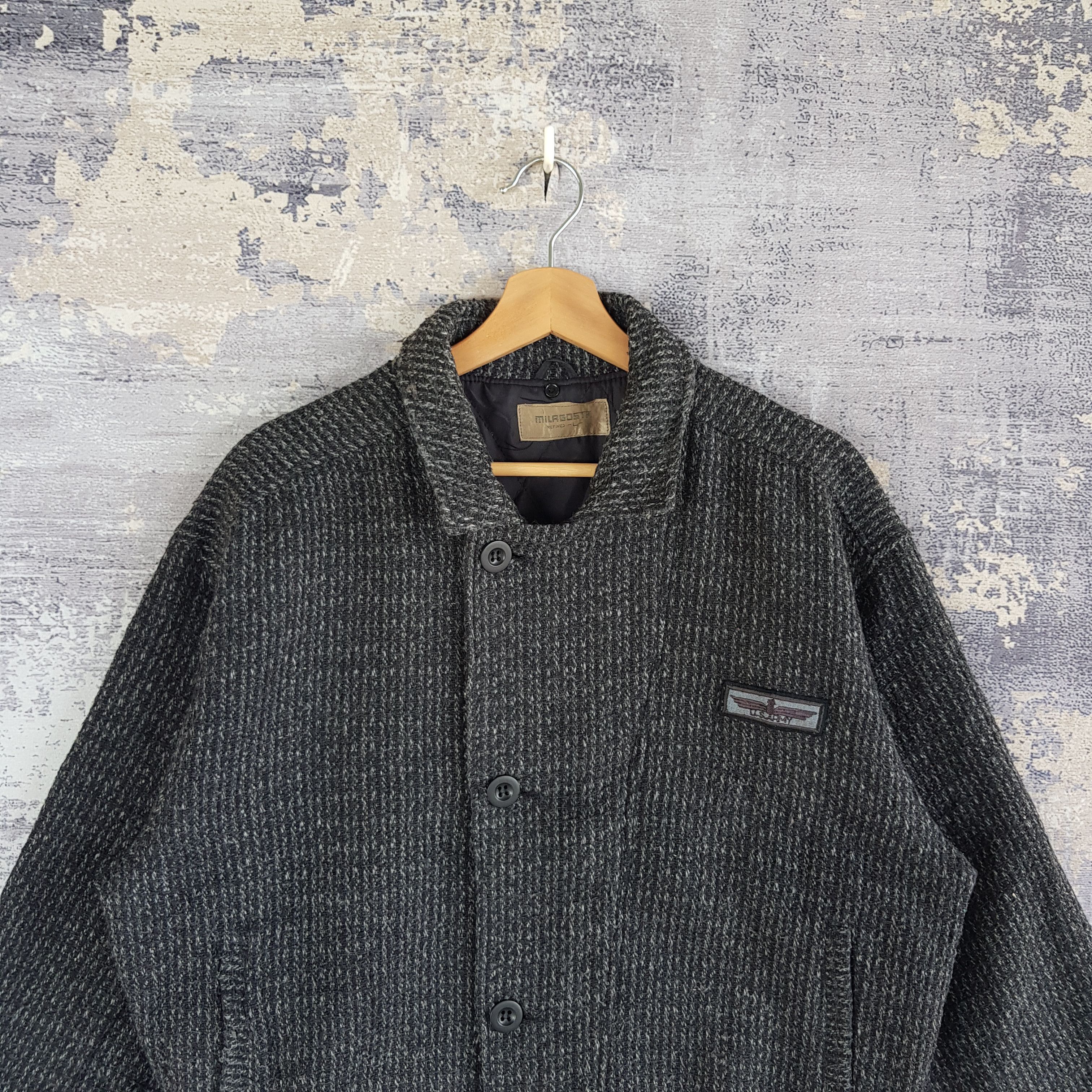 Japanese Brand × Vintage Vintage Japanese Milasosta Varsity Jacket Wool Jacket Size US M / EU 48-50 / 2 - 2 Thumbnail