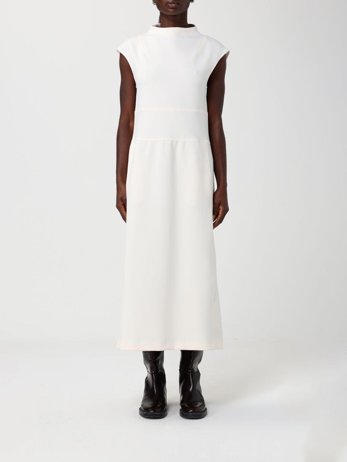Max Mara Max Mara Dress Woman Ivory Size M / US 6-8 / IT 42-44 - 1 Thumbnail
