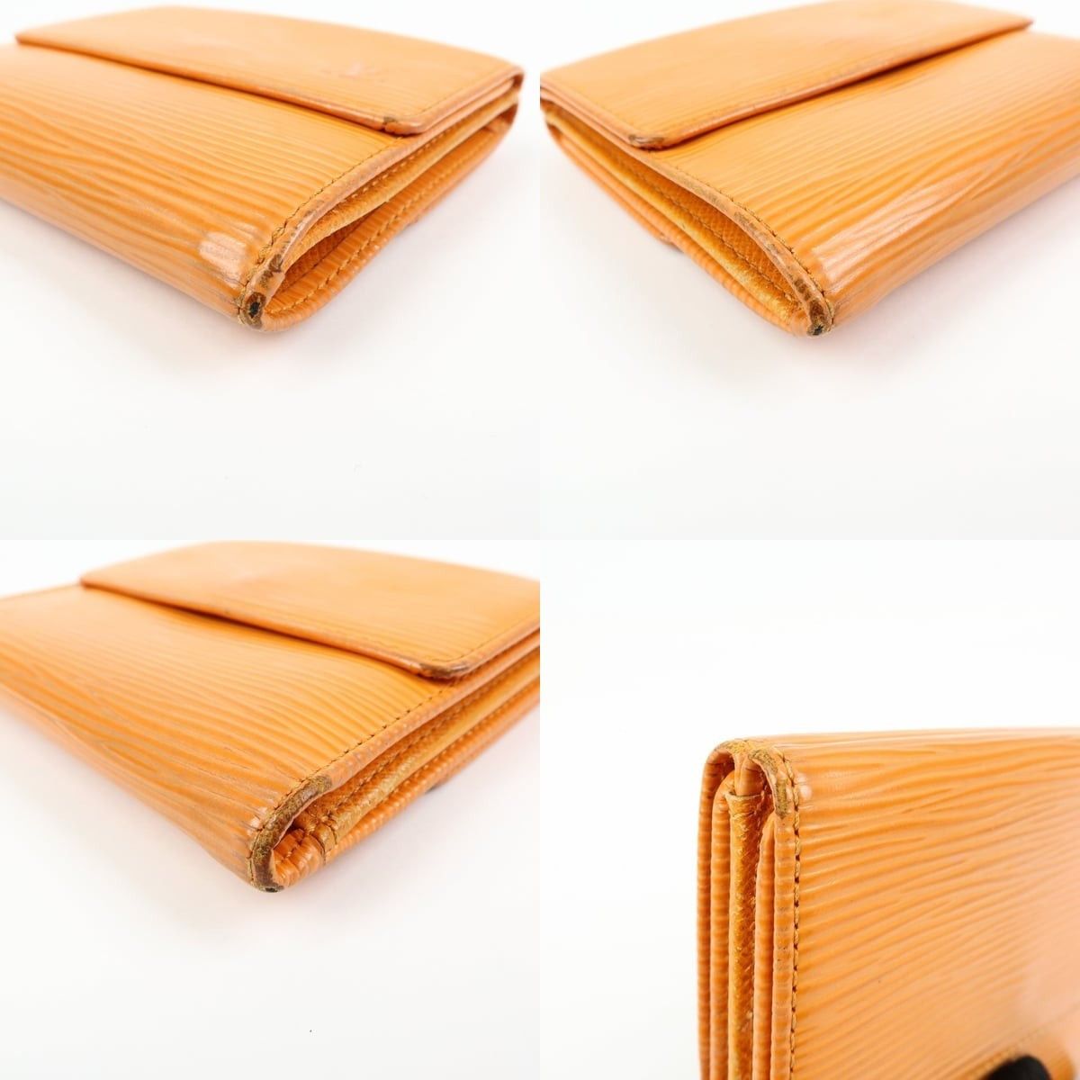 Louis Vuitton Louis Vuitton Epi Porte Monnaie Billets Credit Wallet Orange Size ONE SIZE - 4 Thumbnail