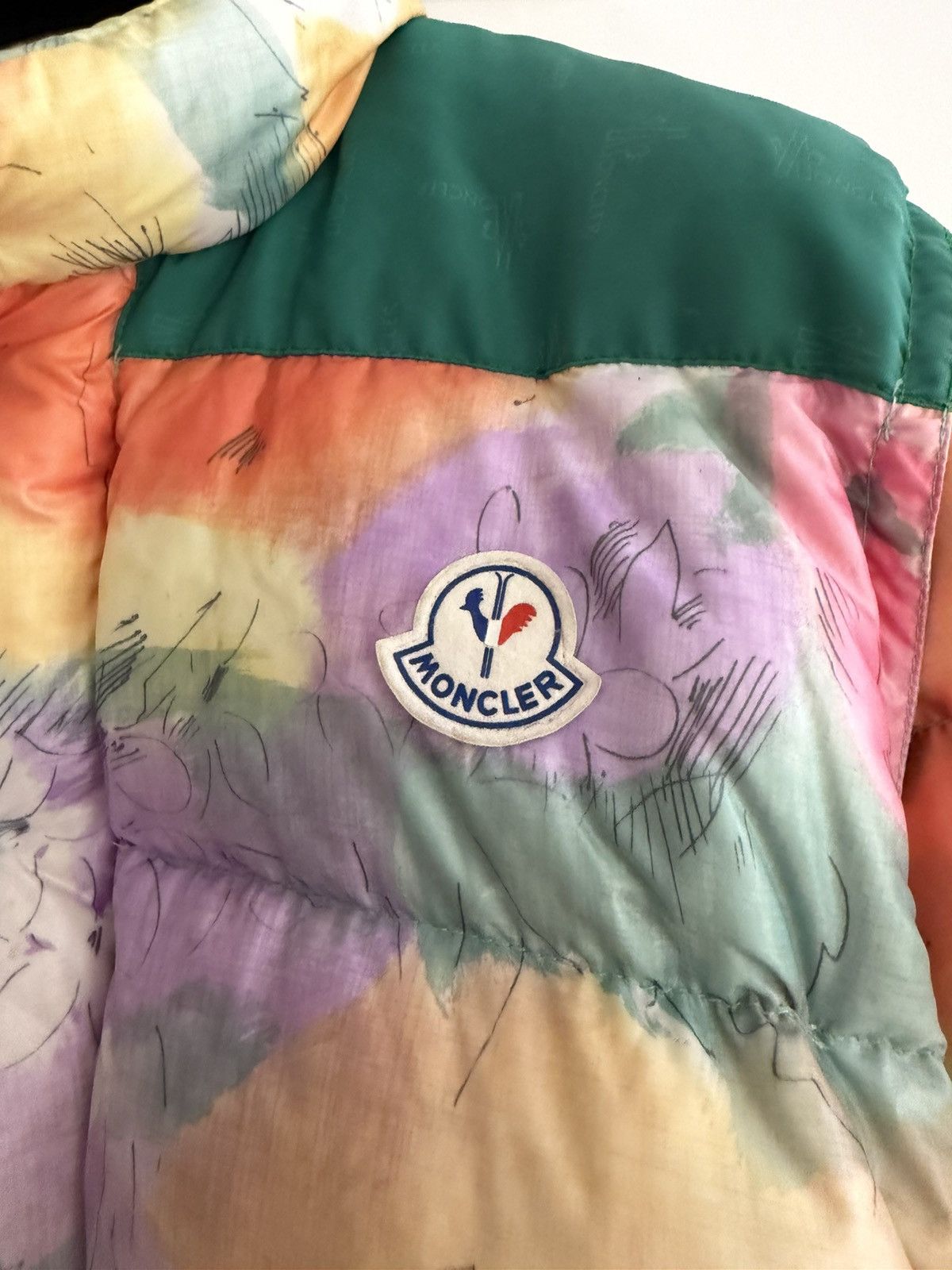 Moncler Vintage Moncler Flowers Puffer Jacket Size US S / EU 44-46 / 1 - 10 Thumbnail