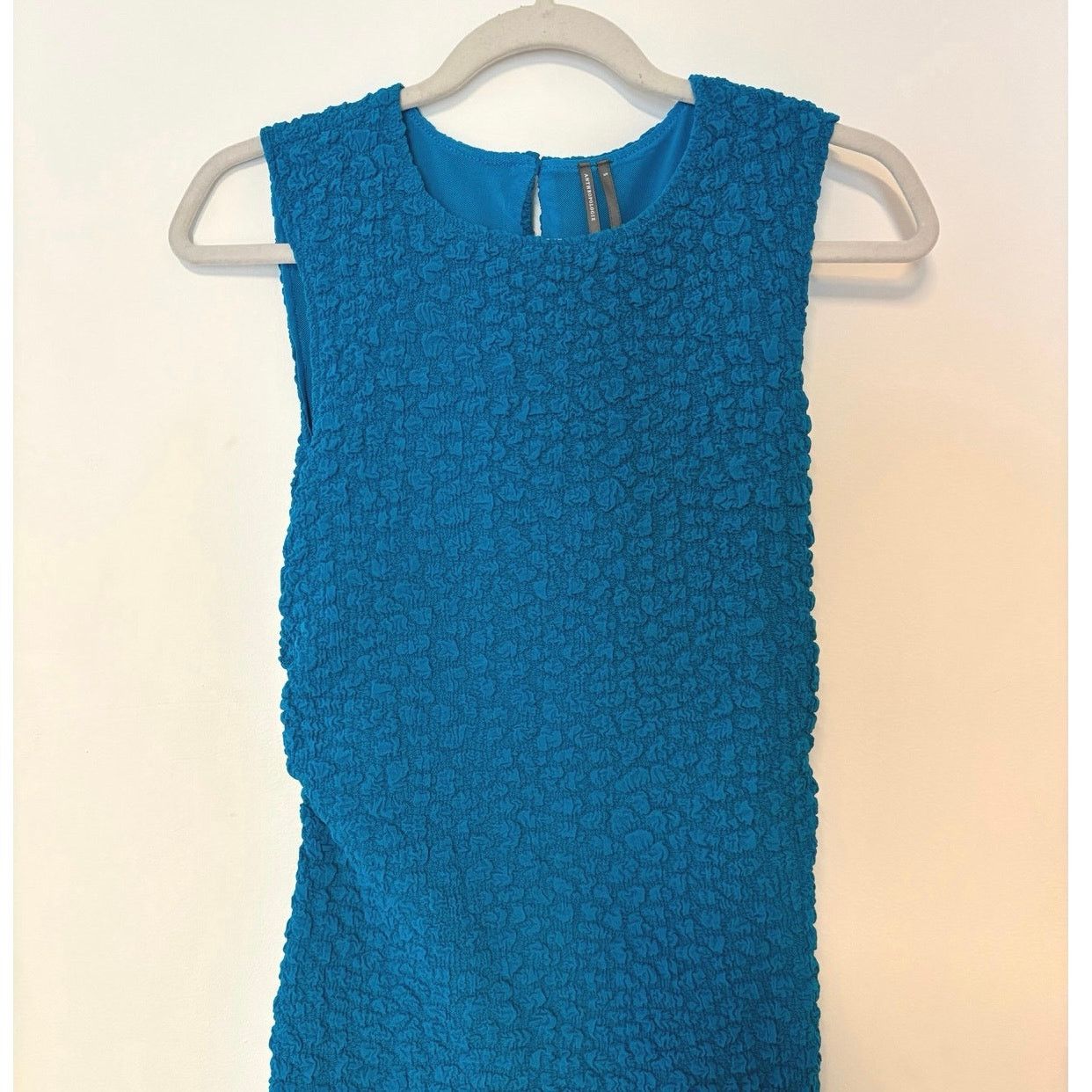 Anthropologie NWT Anthropologie Textured Mini Shift Dress Blue Size Small Size S / US 4 / IT 40 - 4 Thumbnail