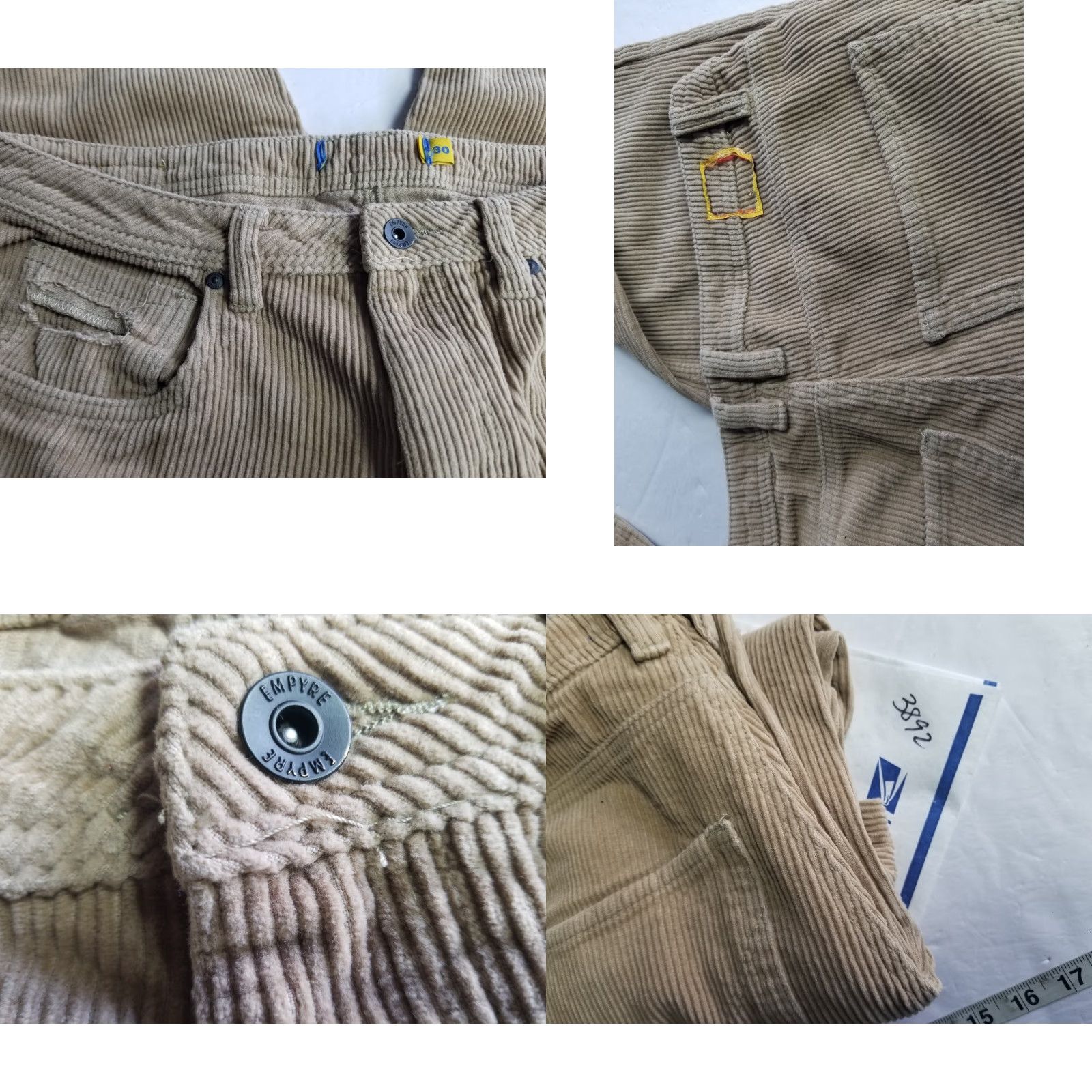 Empyre Empyre Corduroy Pants Tan Khaki Skater Y2K Size 30 23" Inseam No Patches See Pic Size 30" / US 8 / IT 44 - 8 Thumbnail