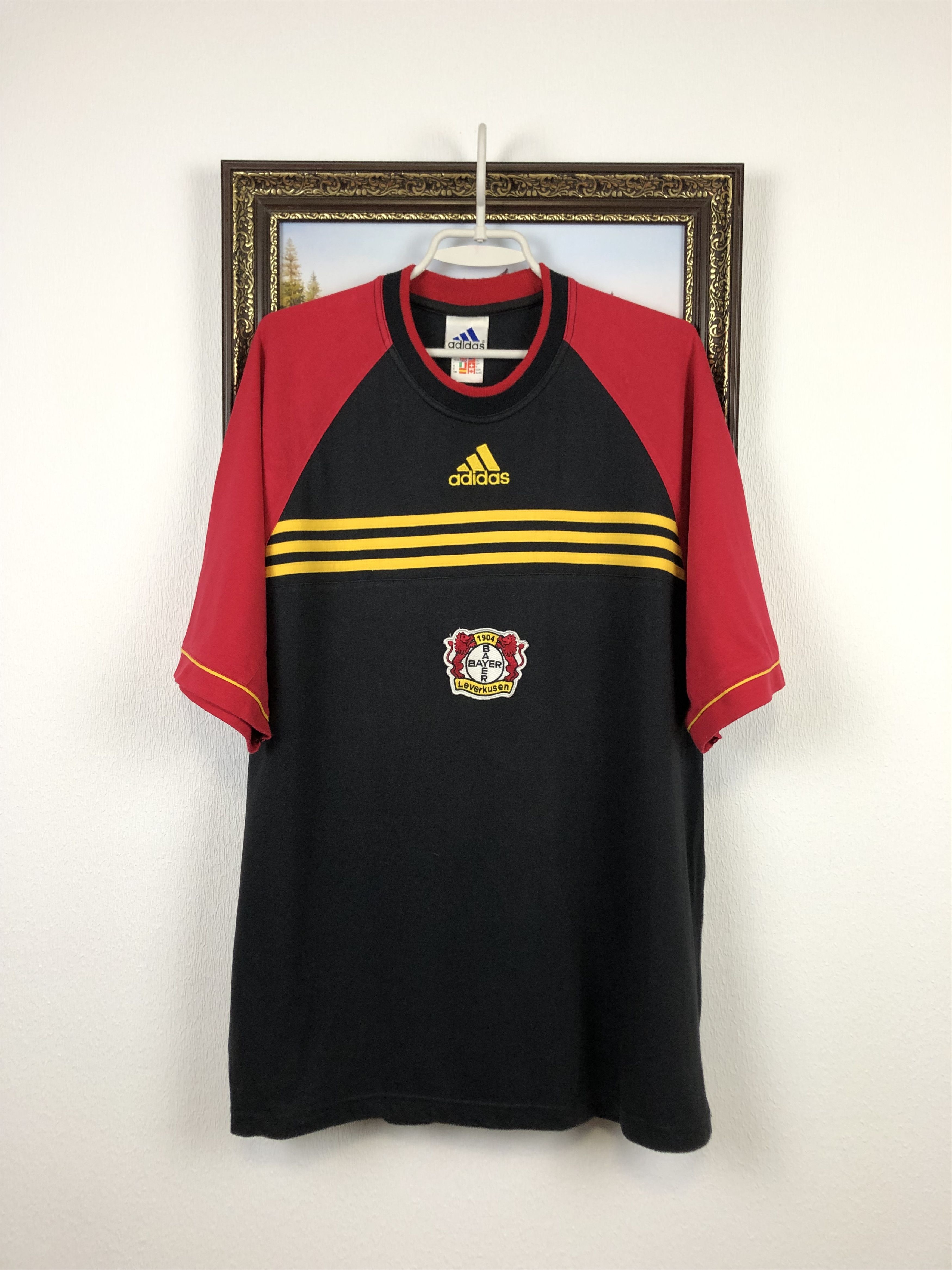 Image of Adidas Vintage Bayer 04 Leverkusen Football Shirt Soccer Jersey, Men's (Size XL)