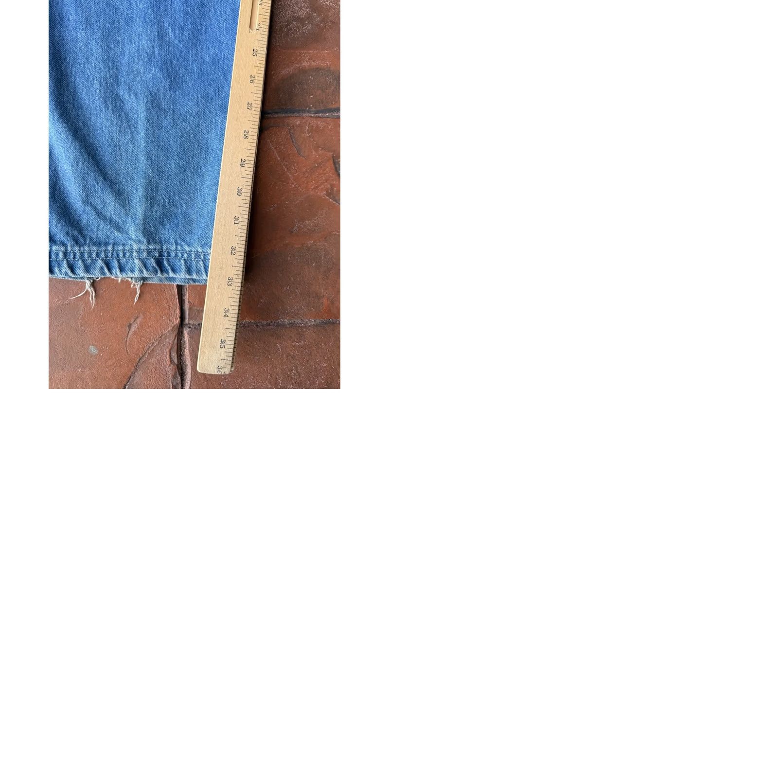 Vintage VINTAGE Kansas Jeans Cargo Baggy Distressed 90s Y2K Mens 36x33 Blue Cotton Straight Relaxed Cargo Pocket 33 Inseam Mens Size US 36 / EU 52 - 10 Thumbnail