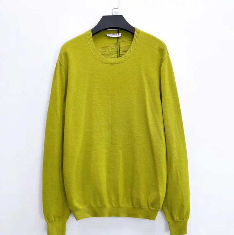 Versace Versace L Size Yellow Long Sleeve Sweater 0089 Size US L / EU 52-54 / 3 - 1 Thumbnail