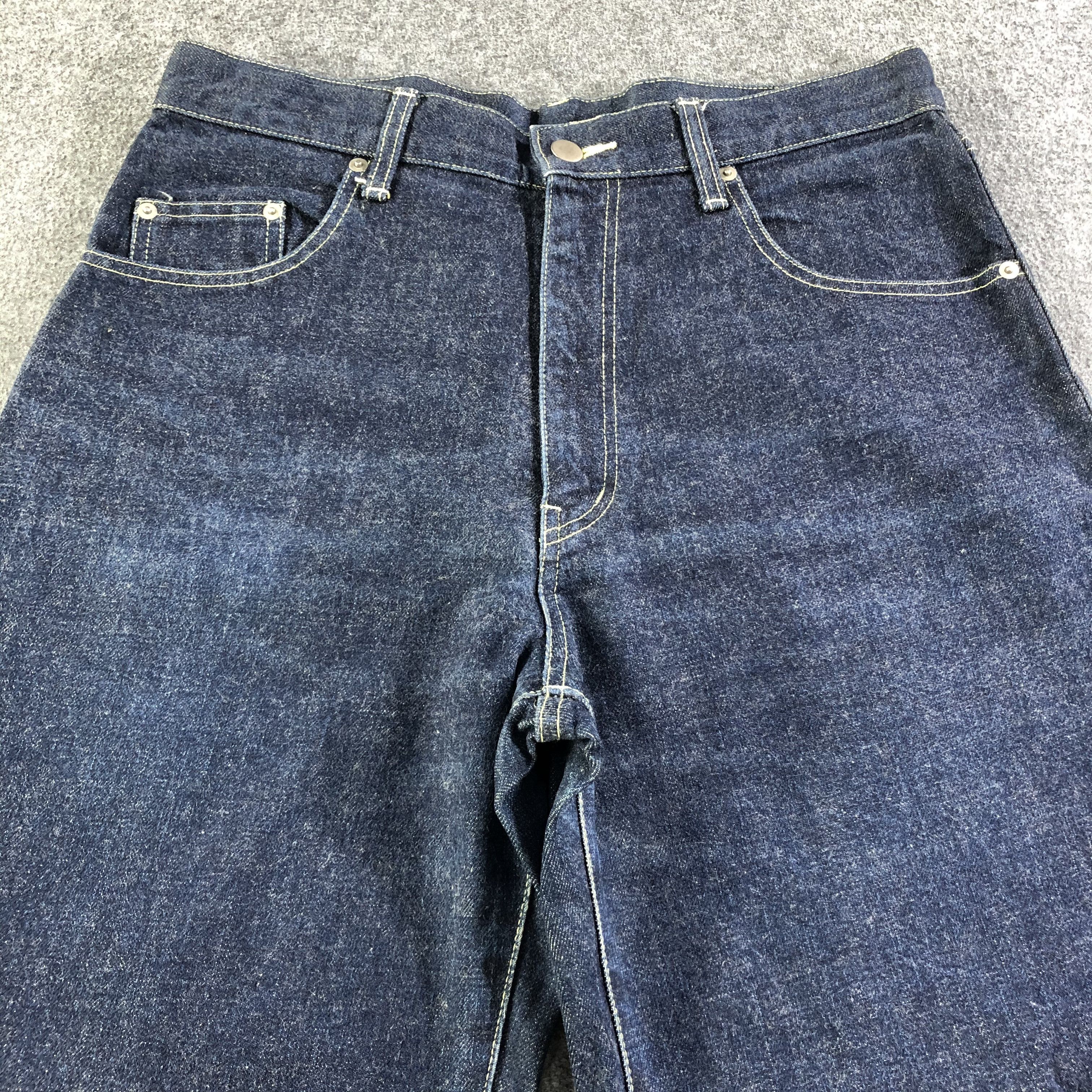 Japanese Brand Felissimo Blossom Jeans Dark Wash Denim -J2732 Size US 33 - 3 Thumbnail