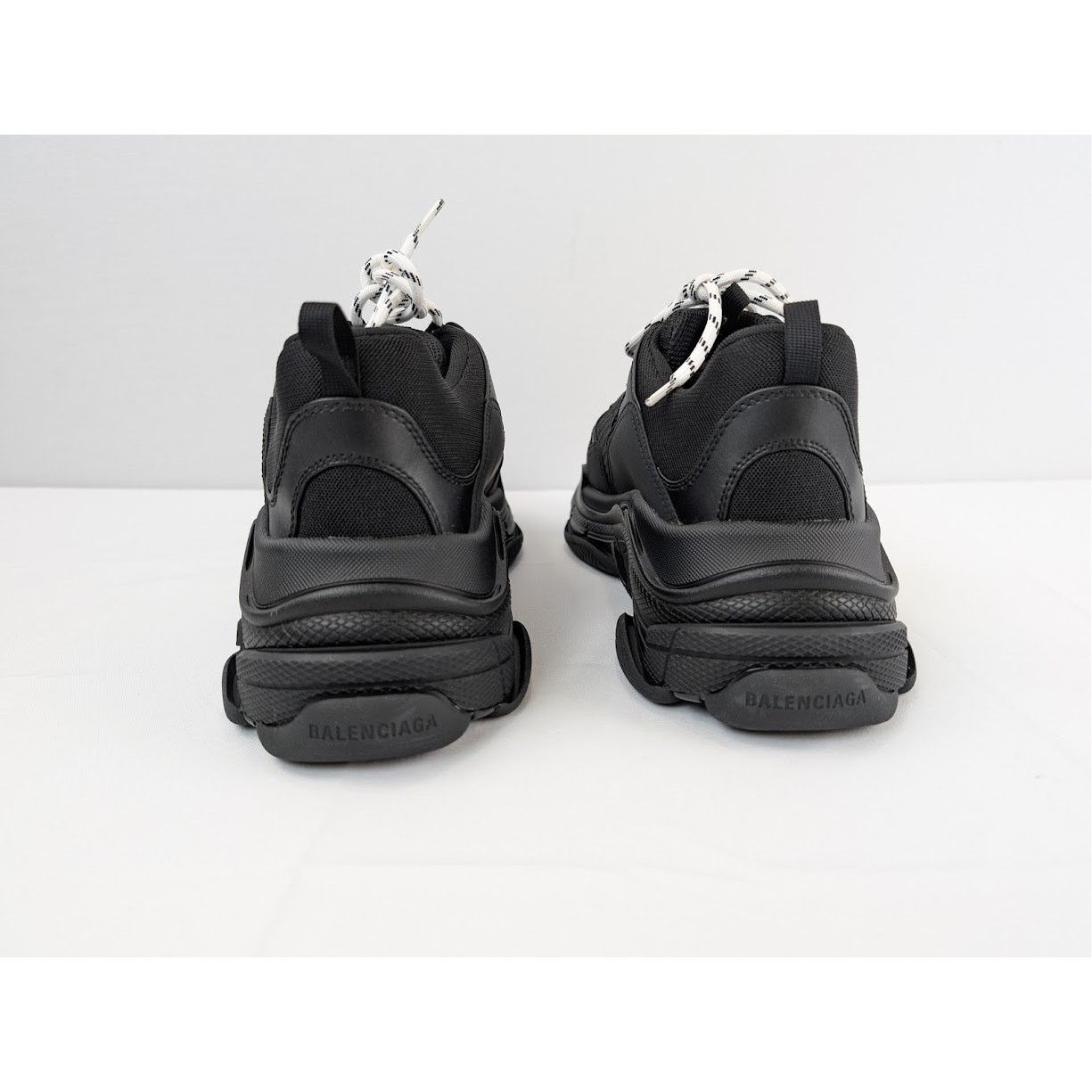 Balenciaga o1rshd1 Triple S Sneakers in Black/Yellow Size US 12 / EU 45 - 10 Thumbnail