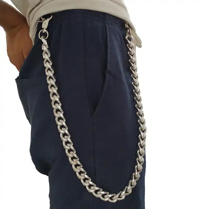 Jewelry × Vintage Trousers Key Chains Trendy Metal Punk Wallet Belt Keychain Size ONE SIZE - 1 Thumbnail