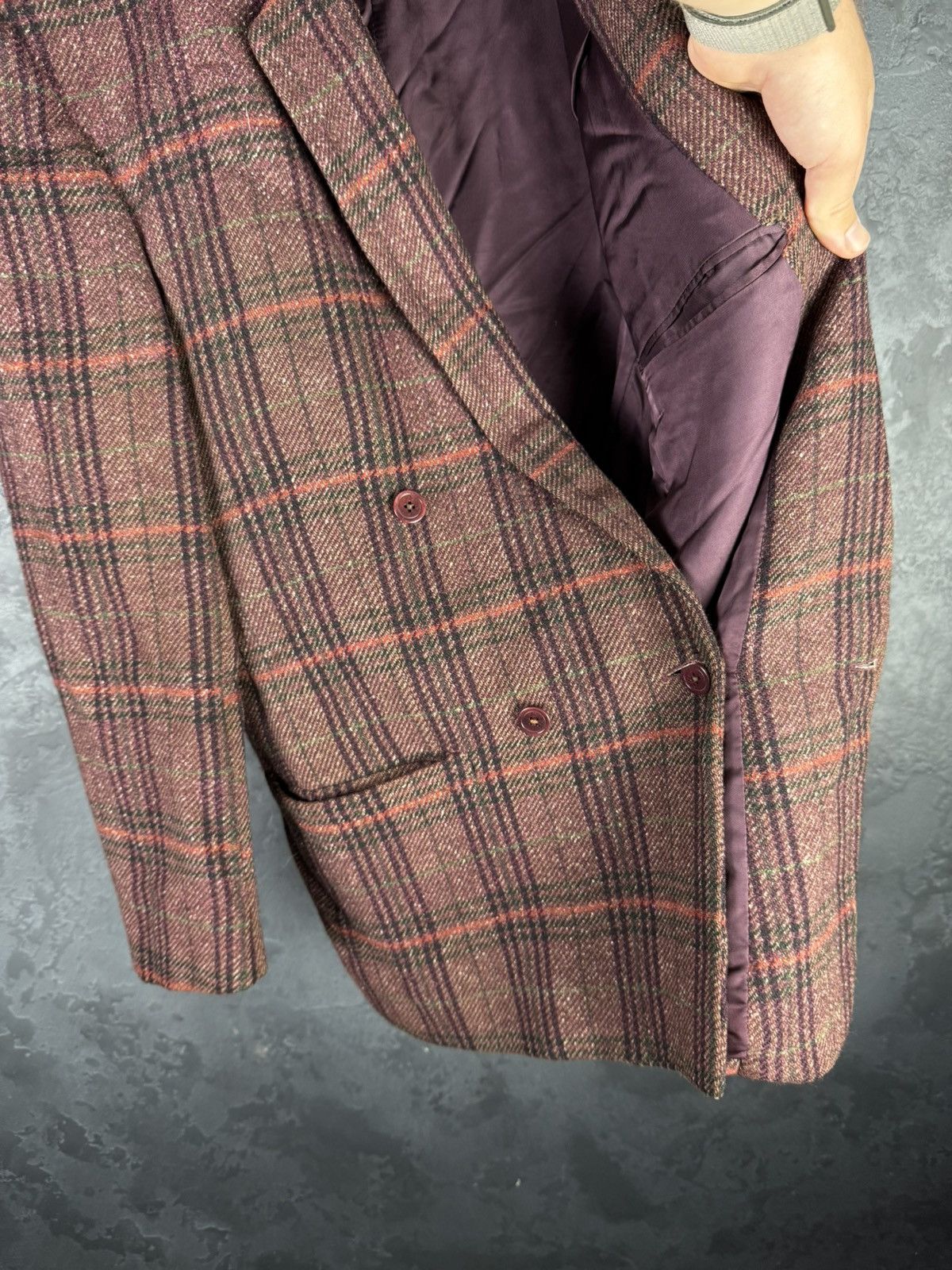 Versace Vintage Gianni Versace 80s-90s Double Breasted Blazer Wool Size 50R - 13 Thumbnail