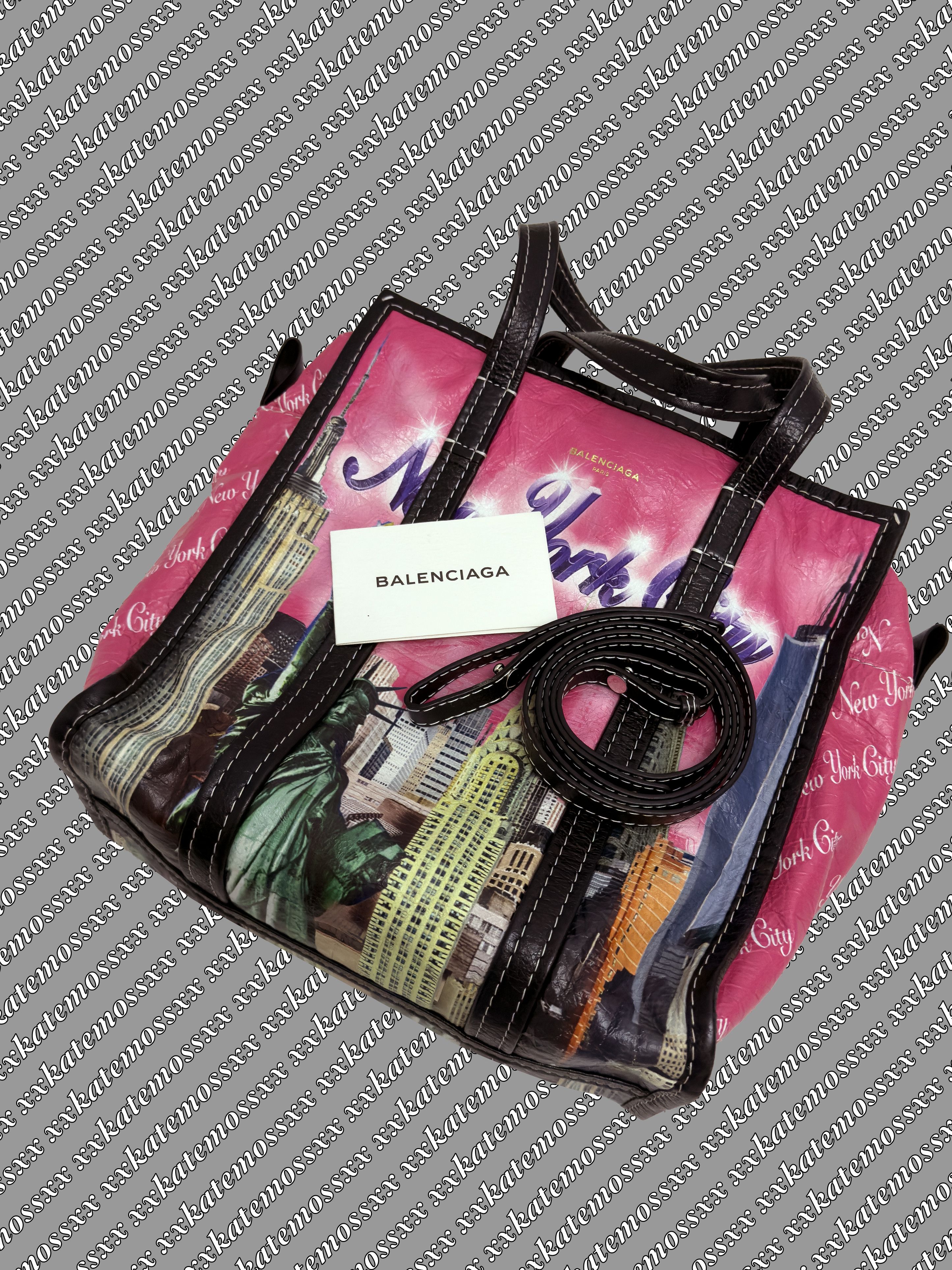 Balenciaga Balenciaga multicoloured New York bazar shopper tote bag Size ONE SIZE - 3 Thumbnail