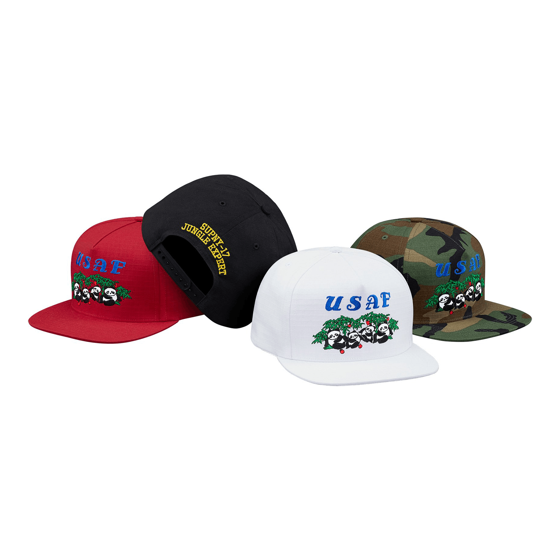 Supreme SS17 Supreme USAF Pandas 5-Panel Hat Size ONE SIZE - 11 Thumbnail