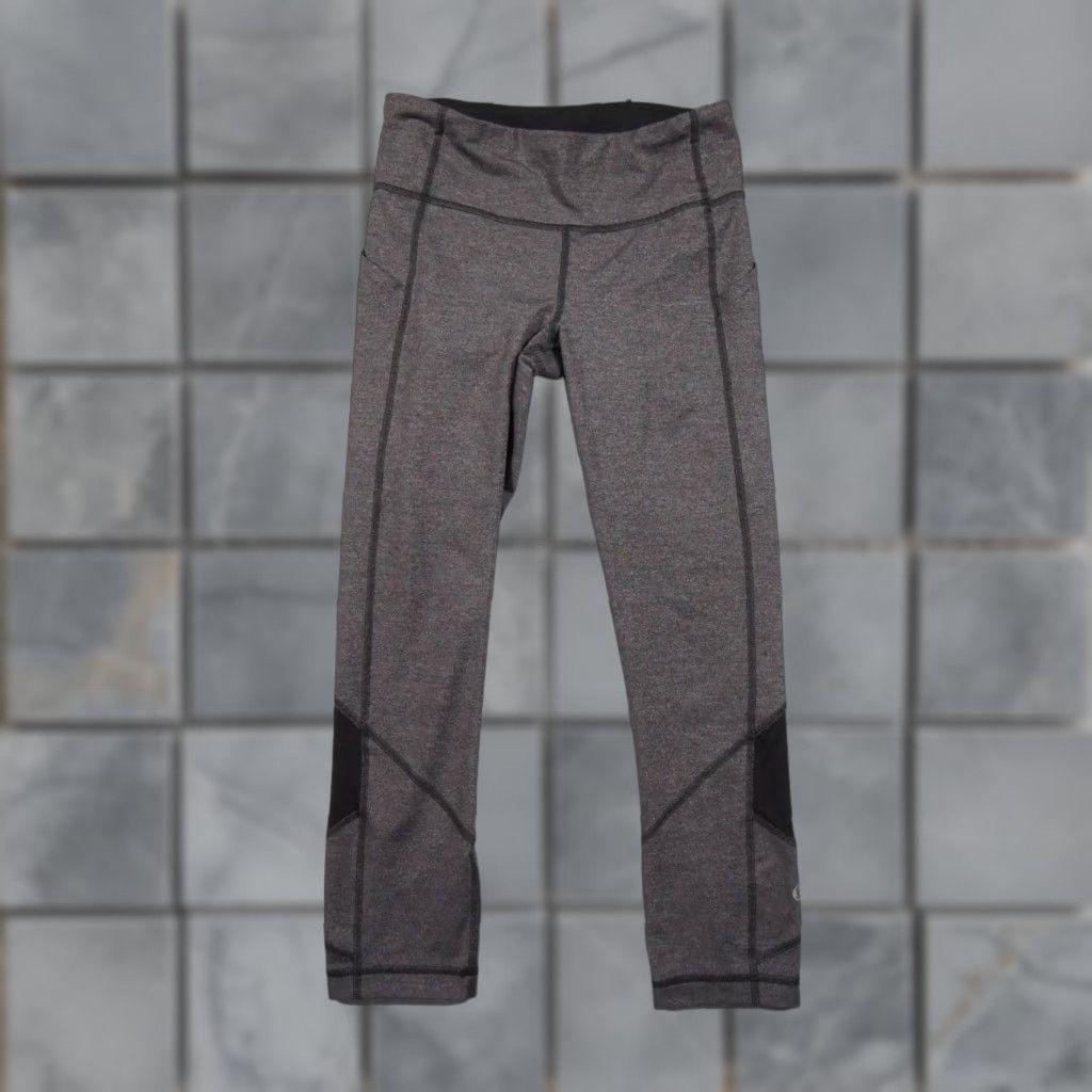Lululemon Lululemon Leggings Womens 4 Gray Cropped Pace Rival Yoga Gym Activewear Size 27" / US 4 / IT 40 - 1 Thumbnail