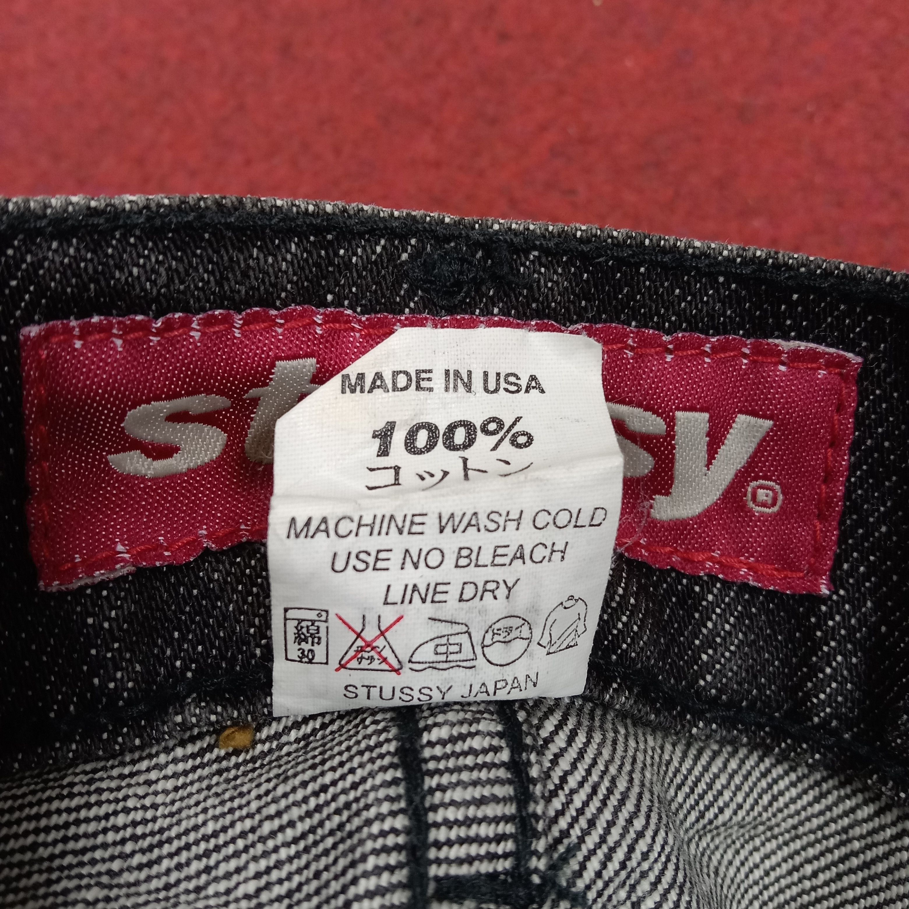 Vintage Stussy Streetwear Custom Art Logo Style Distressed Jeans Size US 32 / EU 48 - 16 Thumbnail