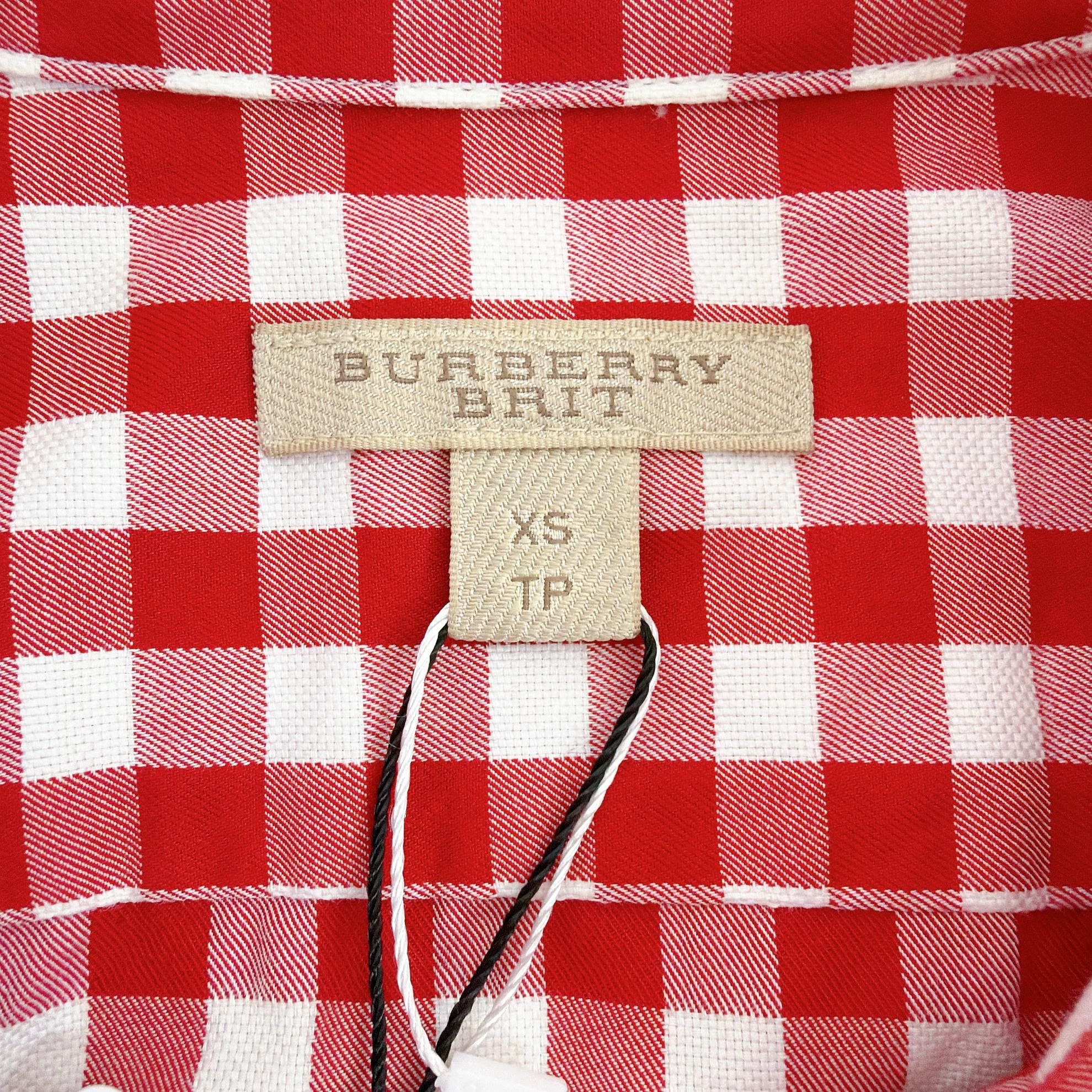 Burberry Burberry Pink Check Shirt XS Size XS / US 0-2 / IT 36-38 - 7 Thumbnail