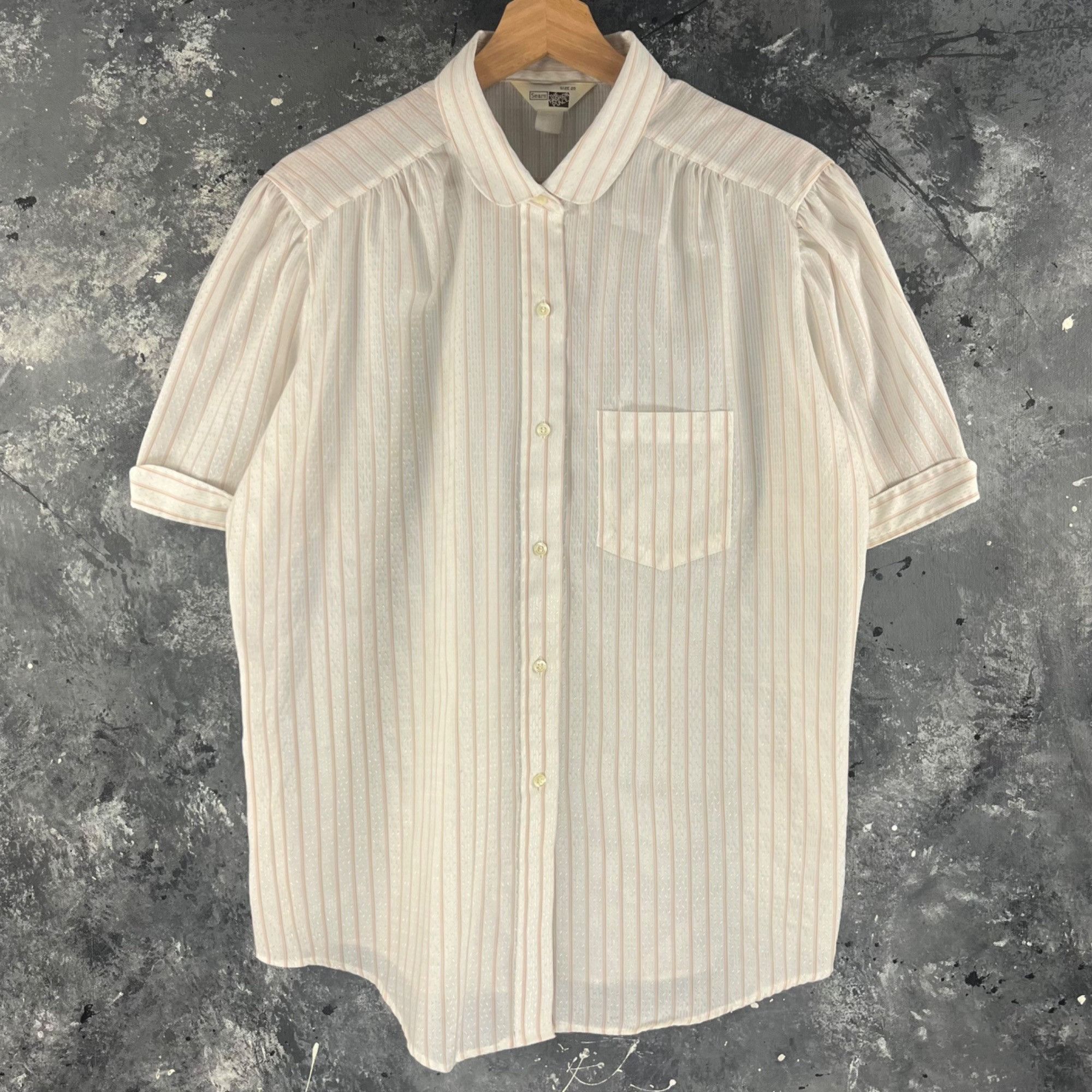 Sears × Vintage Vintage 70’s Sears stripe shirt Size US L / EU 52-54 / 3 - 1 Thumbnail