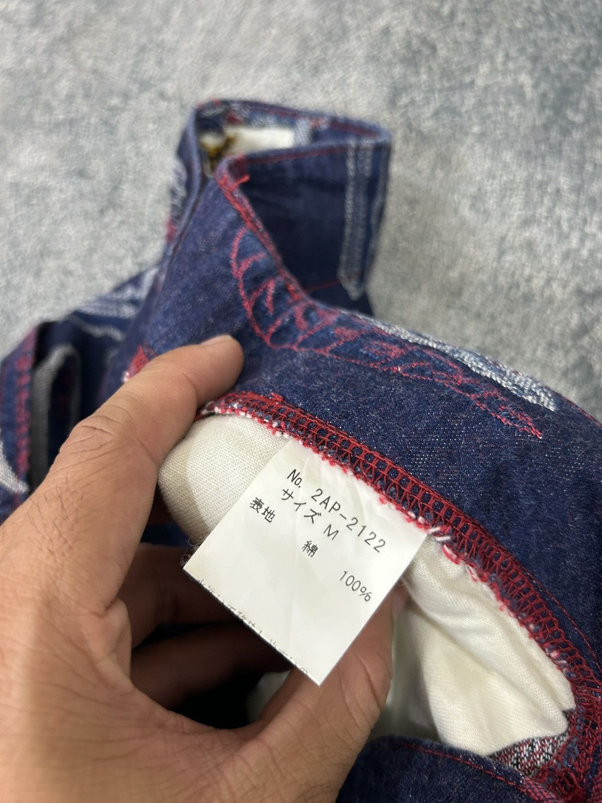 Hysteric Glamour Vintage Hysteric Glamour Full Print logo Denim Pants Size US 30 / EU 46 - 8 Thumbnail