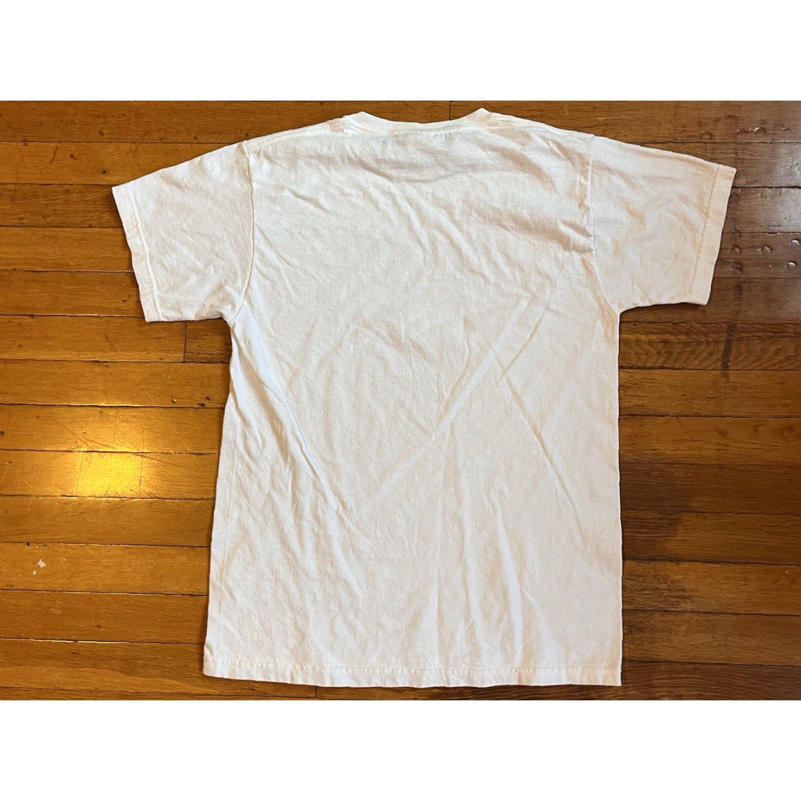 Fruit Of The Loom VINTAGE Fruit of the Loom Shirt Mens Medium White 90s Funny Quote Graphic Size US M / EU 48-50 / 2 - 5 Thumbnail