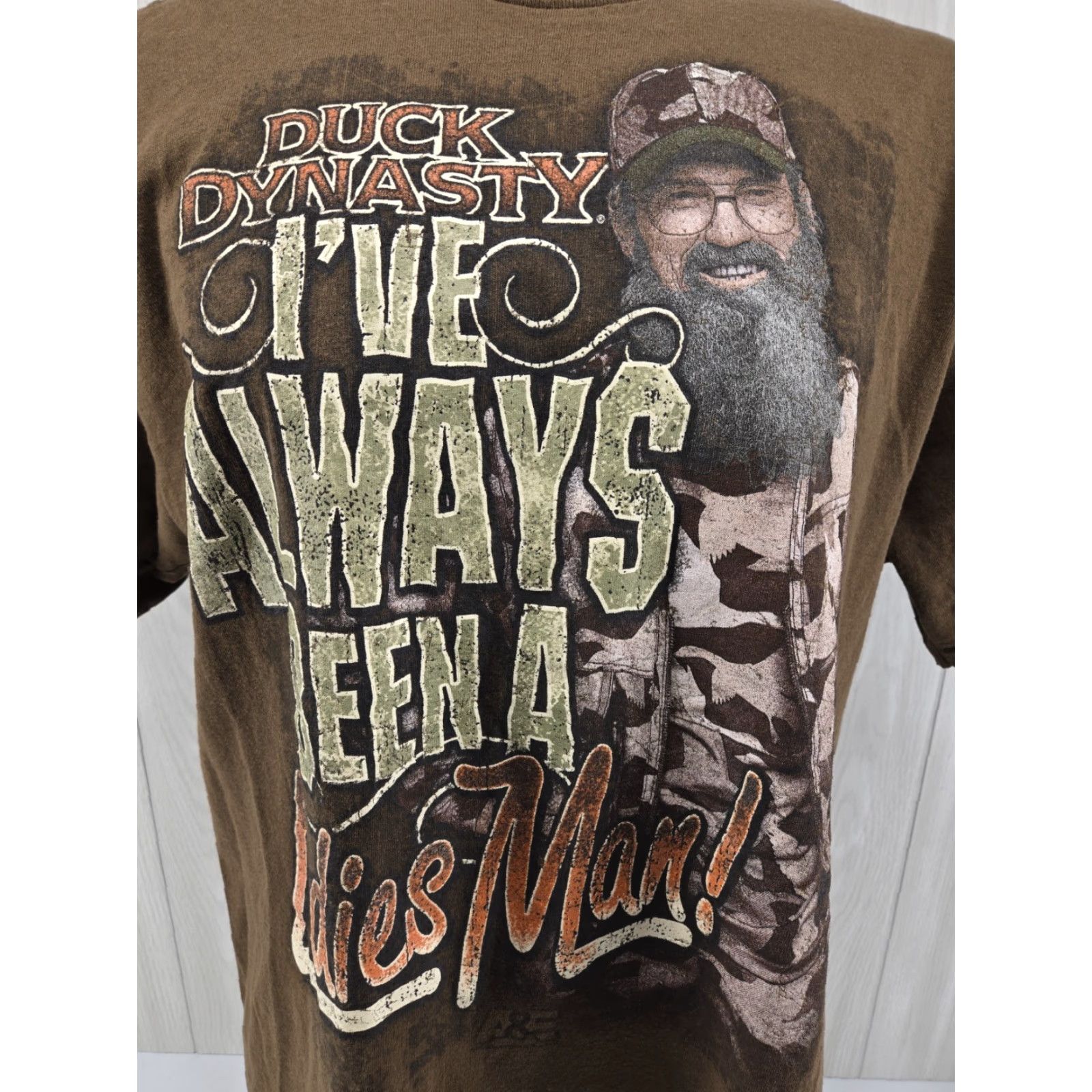 Vintage VINTAGE Duck Dynasty Shirt Mens XL Brown Uncle Si I’ve Always Been A Ladies Man Hunting Shirt Size US XL / EU 56 / 4 - 3 Thumbnail