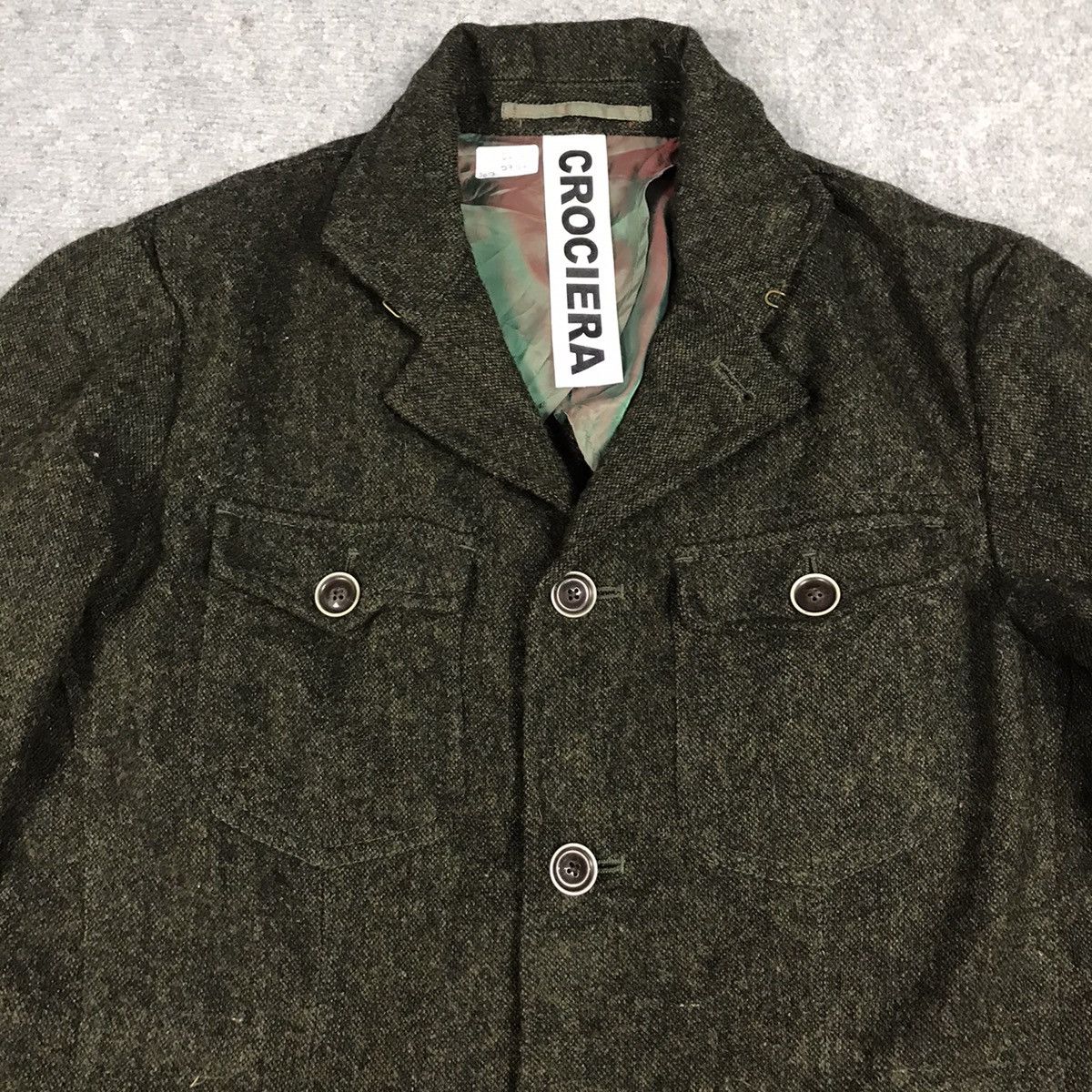 Japanese Brand Crociera Brand wool button jacket style Issey Miyake Size US L / EU 52-54 / 3 - 2 Thumbnail