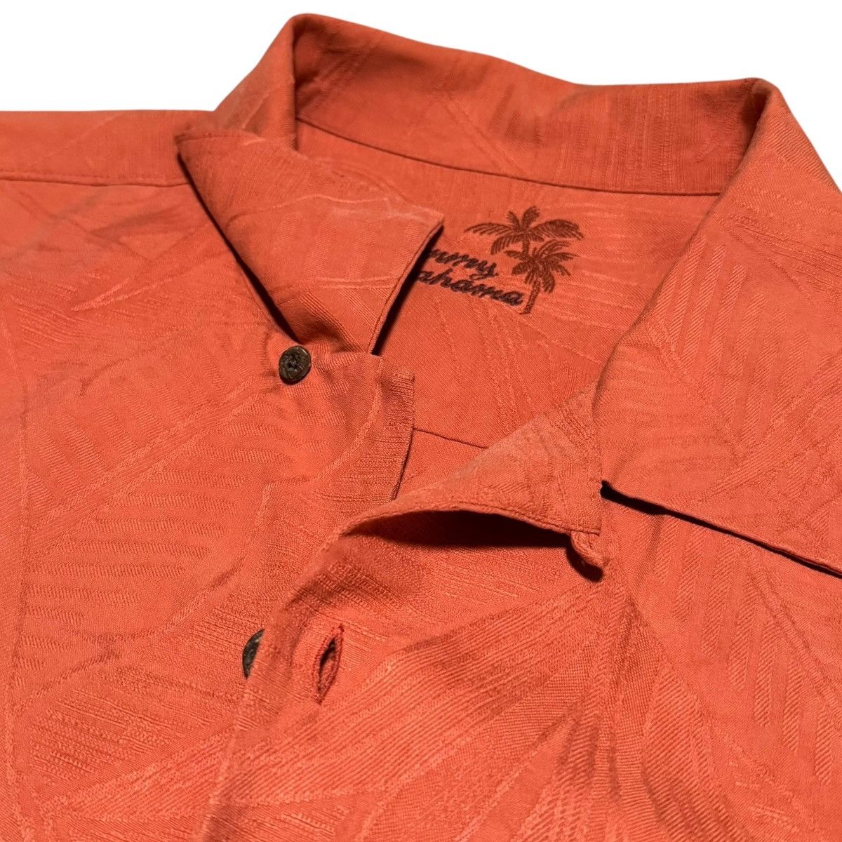 Tommy Bahama Tommy Bahama Orange Palm Loop Collar Casual Shirt Large Size US L / EU 52-54 / 3 - 3 Thumbnail