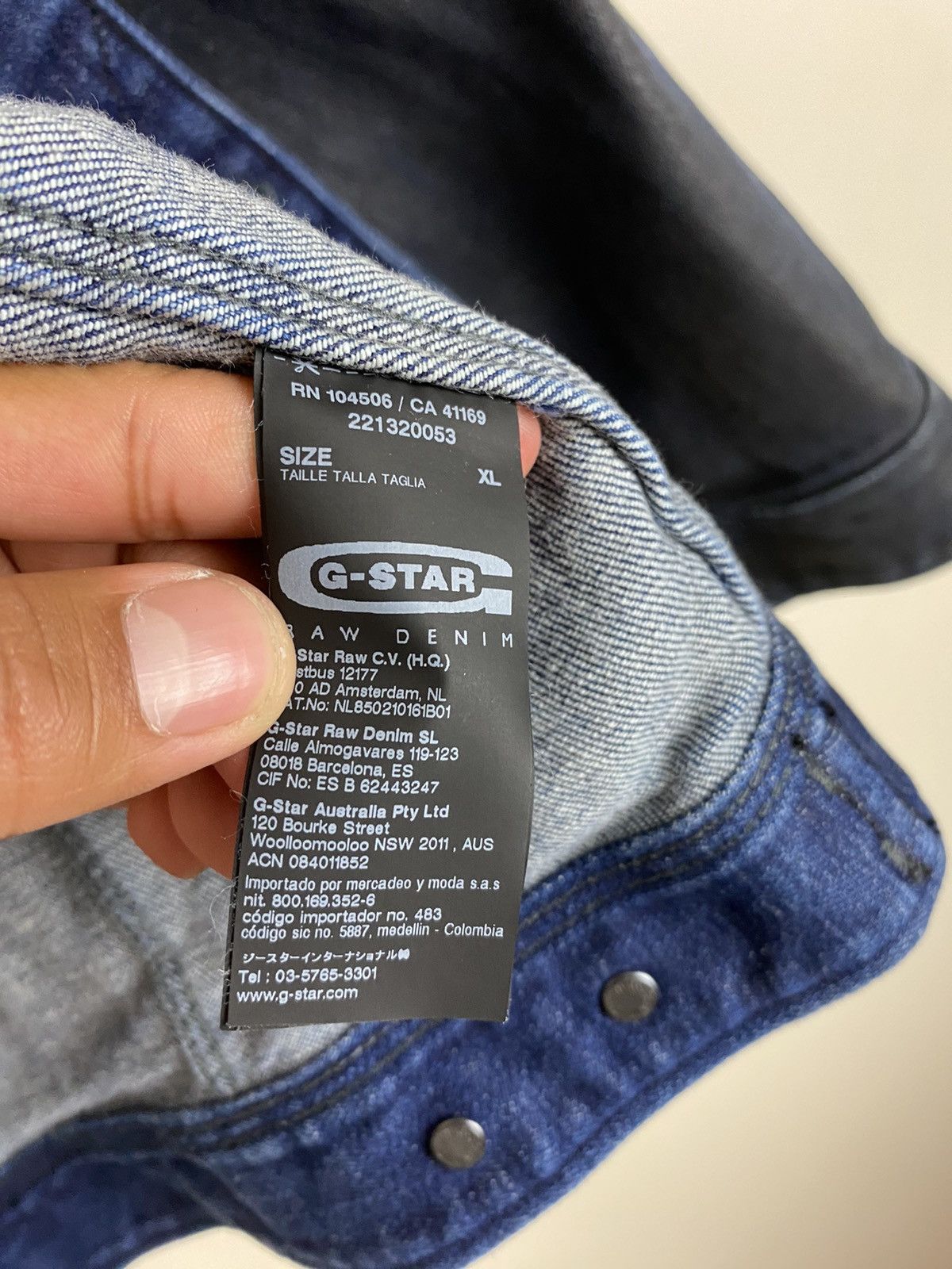 G-Star G Star Raw Waxed Denim Jacket Size US XL / EU 56 / 4 - 8 Thumbnail