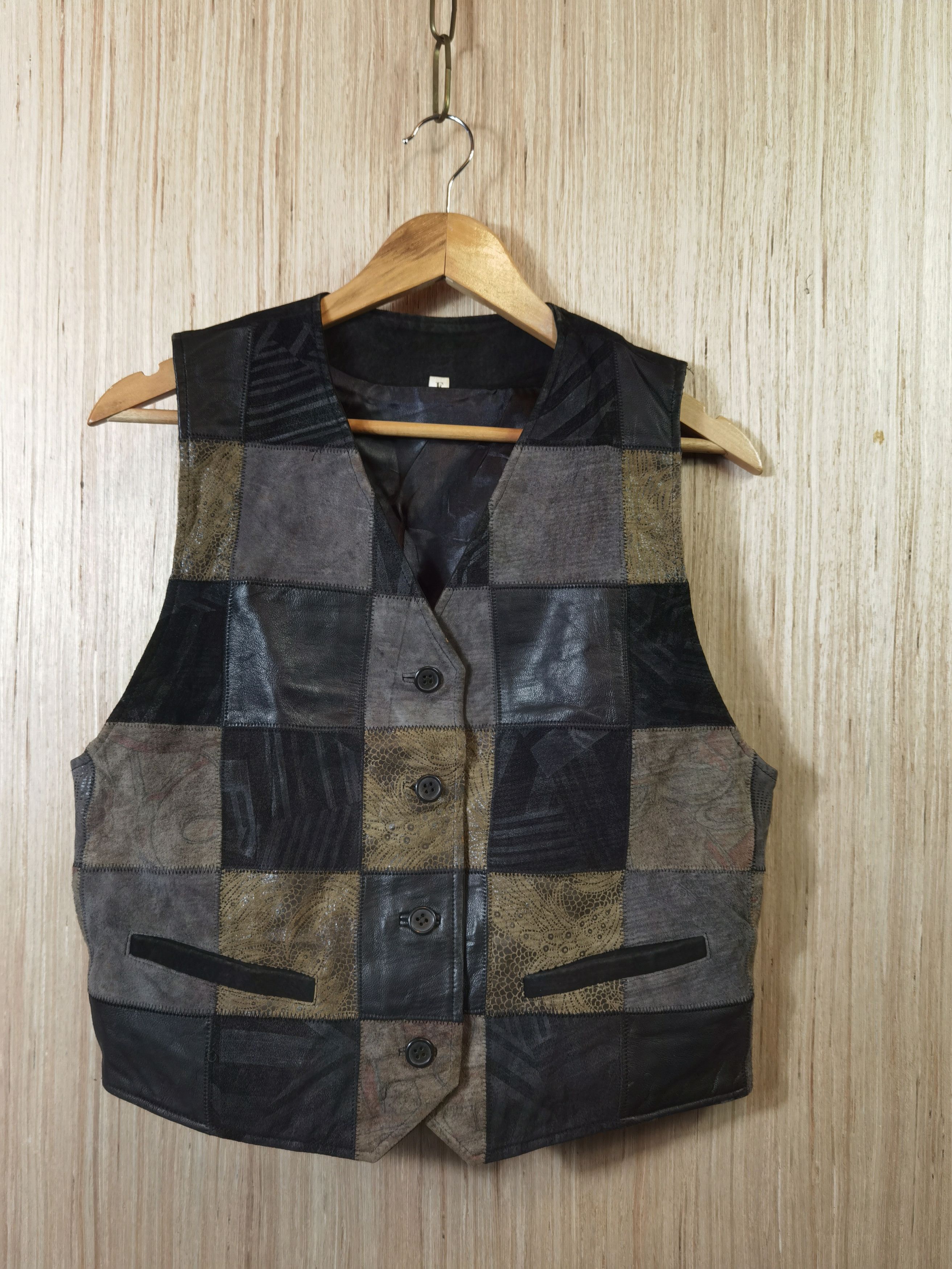 G6 Leather Vest patch native art