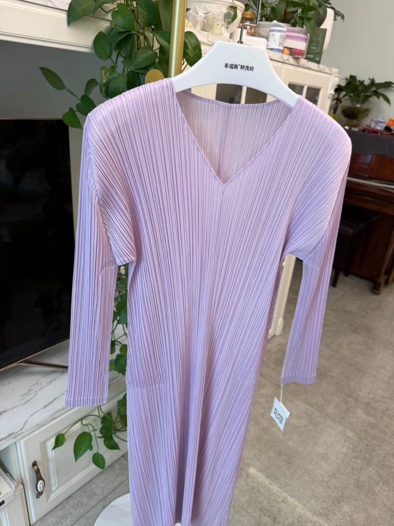 Issey Miyake issey miyake size:2 Taro purple dress Size XXS / US 00 / IT 34 - 2 Thumbnail